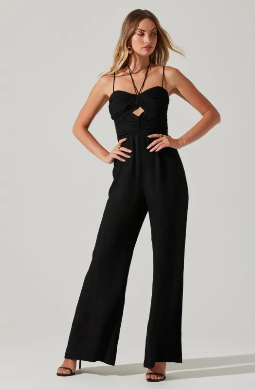 Kamora Front Cutout Jumpsuit sold by Astr