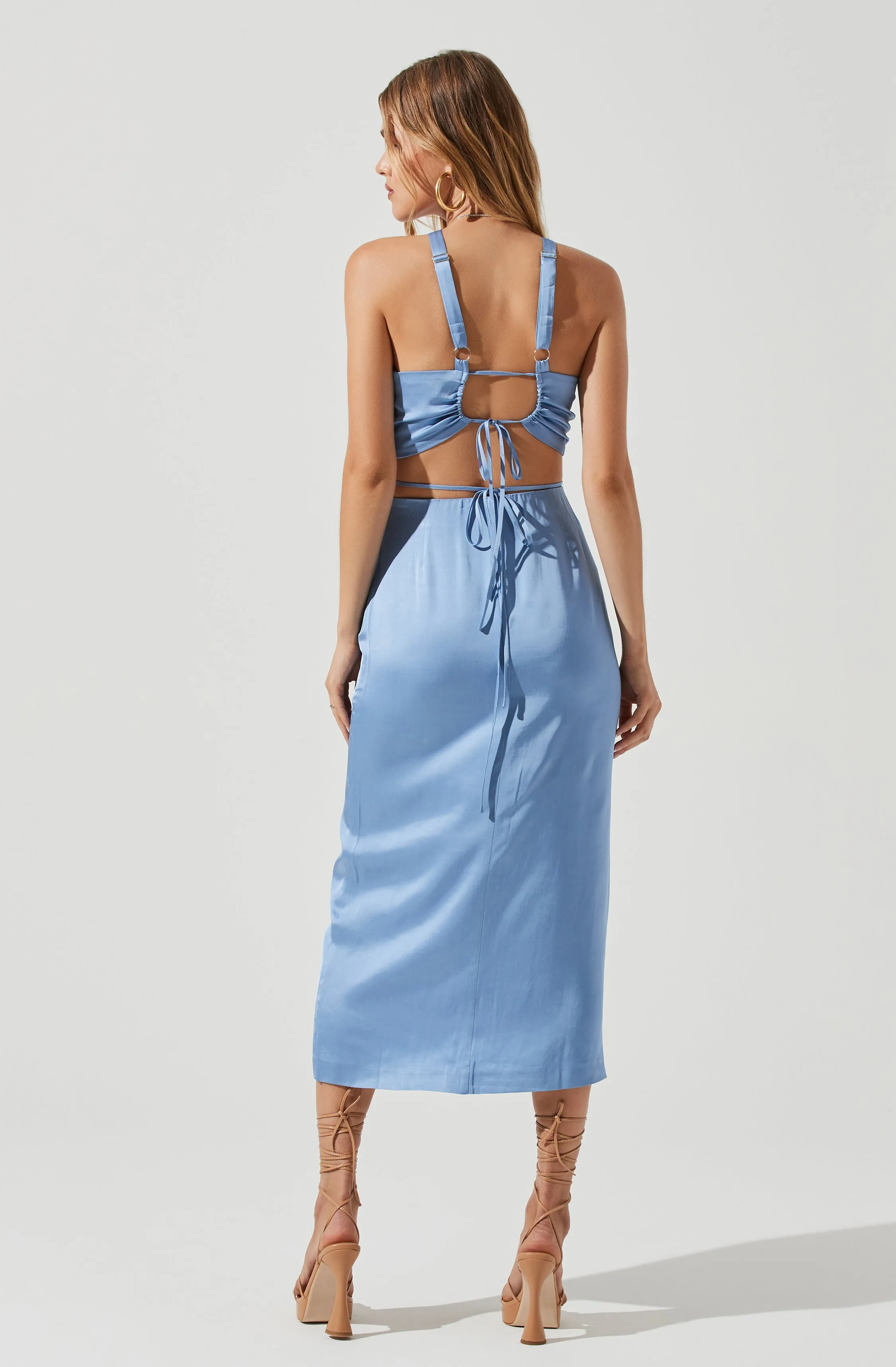Robin Halter Tie Back Crop Top sold by Astr product image thumbnail 5