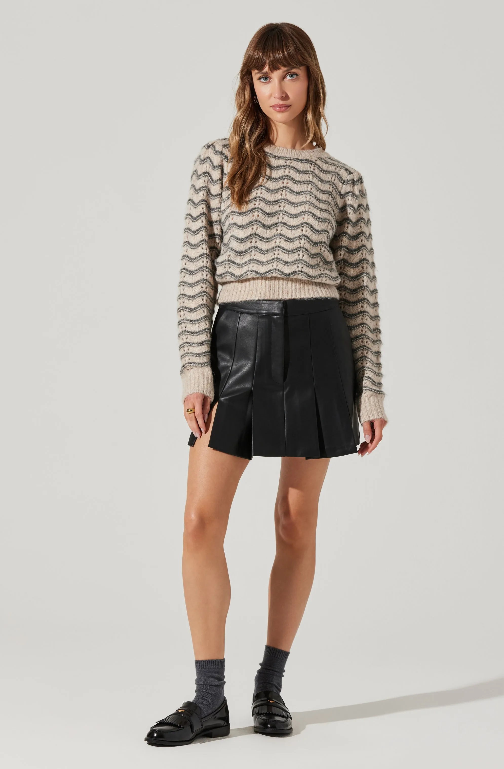 Jaylani Wavy Striped Sweater sold by Astr product image thumbnail 2
