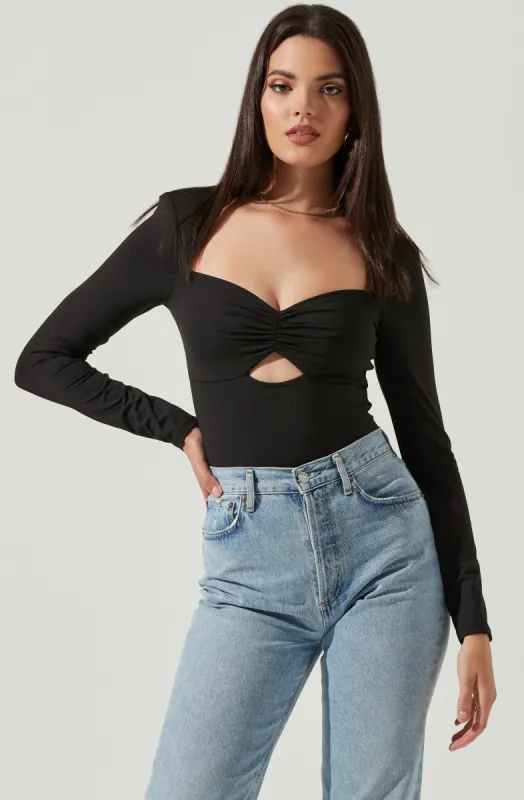 Ventura Sweetheart Cutout Bodysuit sold by Astr