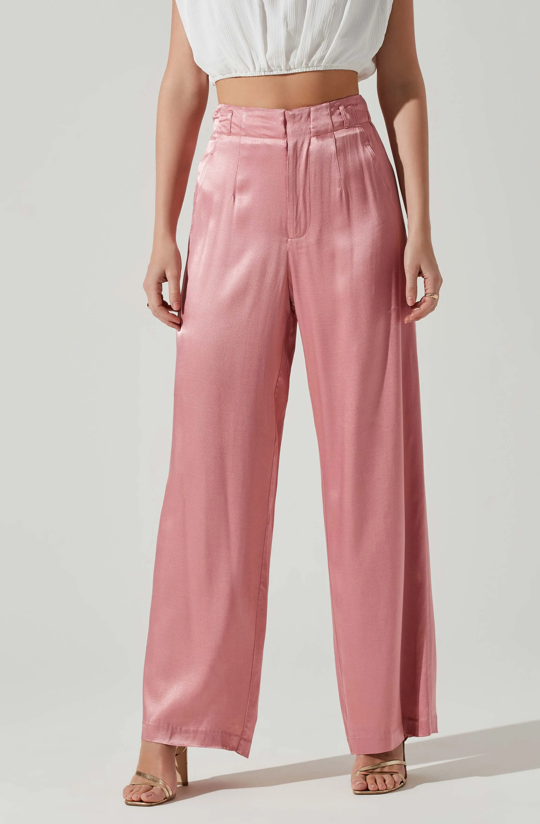 Brigitta Satin Wide Leg Pants sold by Astr product image thumbnail 2