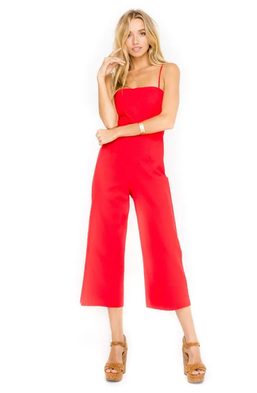 Fitted Linen Jumpsuit sold by Astr