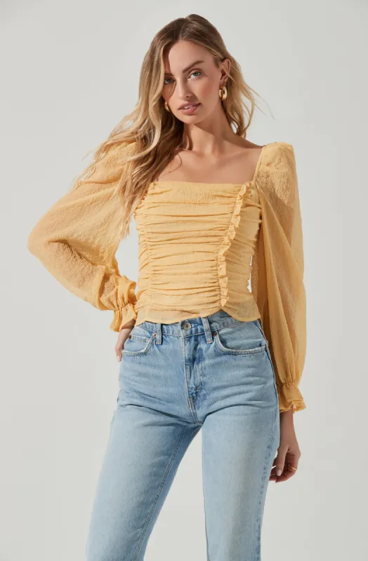 Tonina Puff Sleeve Top sold by Astr