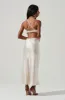 Colette Satin Cutout Midi Dress sold by Astr