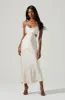 Colette Satin Cutout Midi Dress sold by Astr