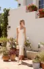 Colette Satin Cutout Midi Dress sold by Astr