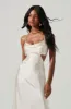 Colette Satin Cutout Midi Dress sold by Astr