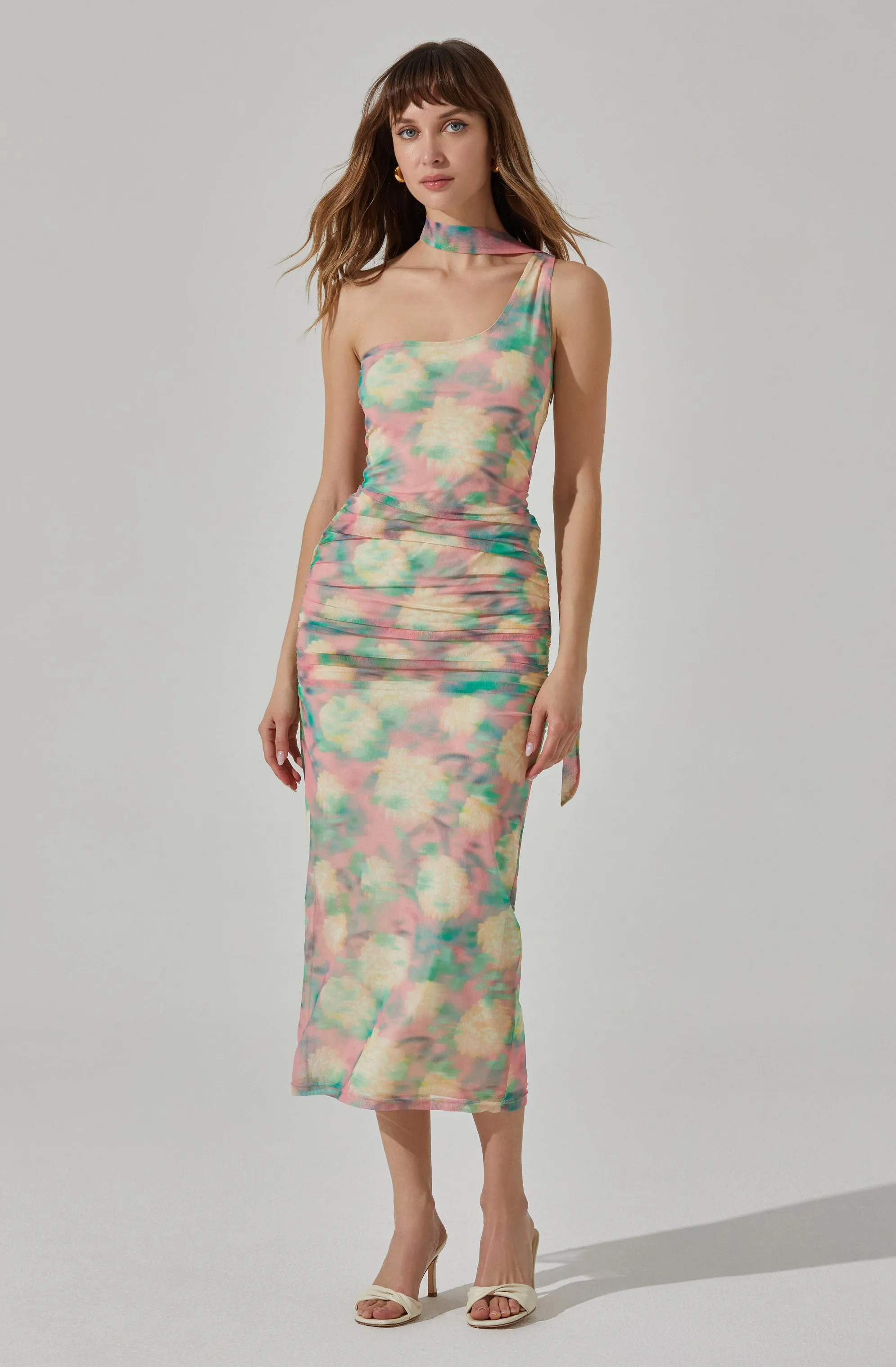One Shoulder Neck-Tie Dress sold by Astr product image thumbnail 3