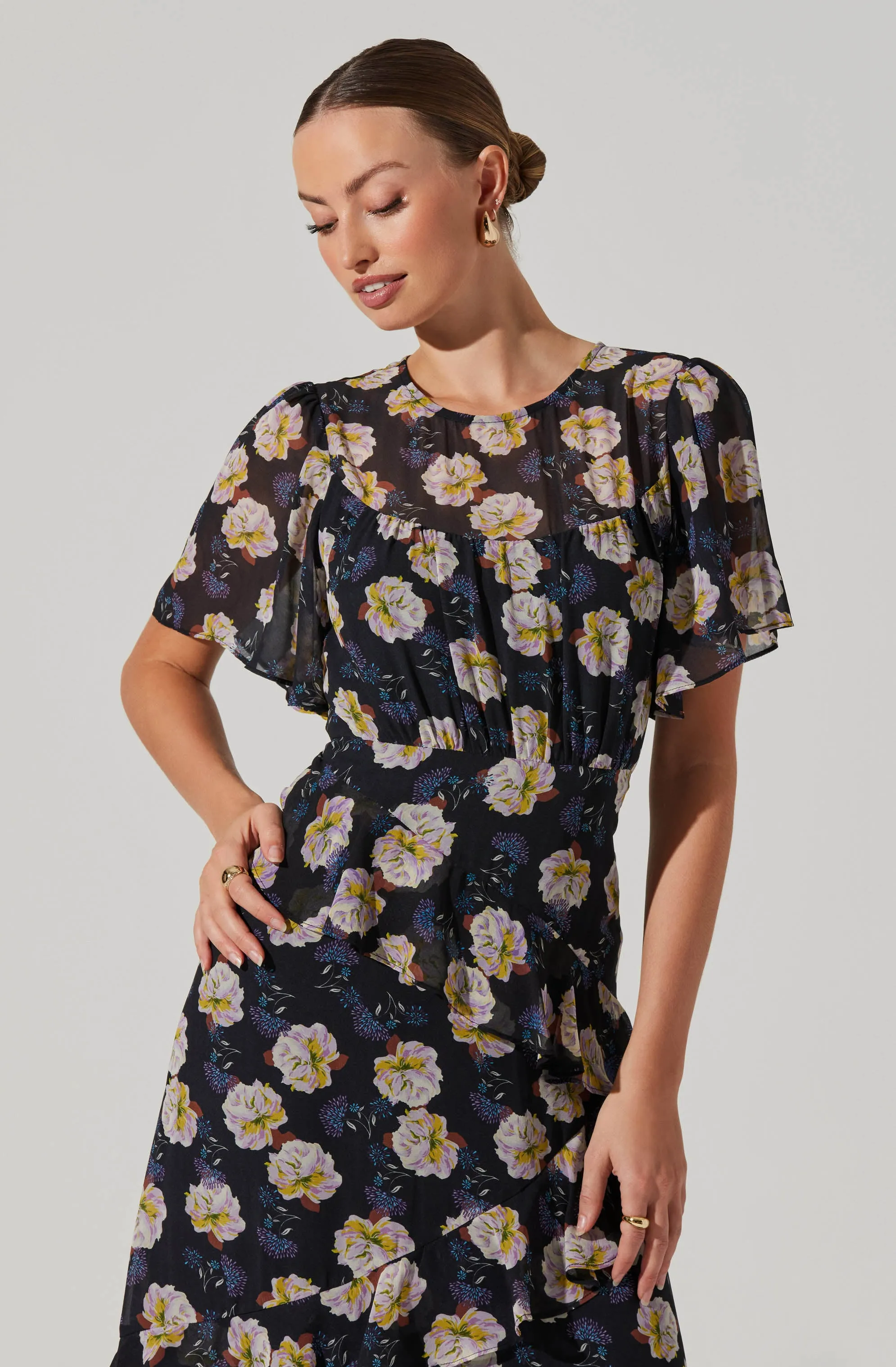 Floramae Floral Midi Dress sold by Astr product image thumbnail 2