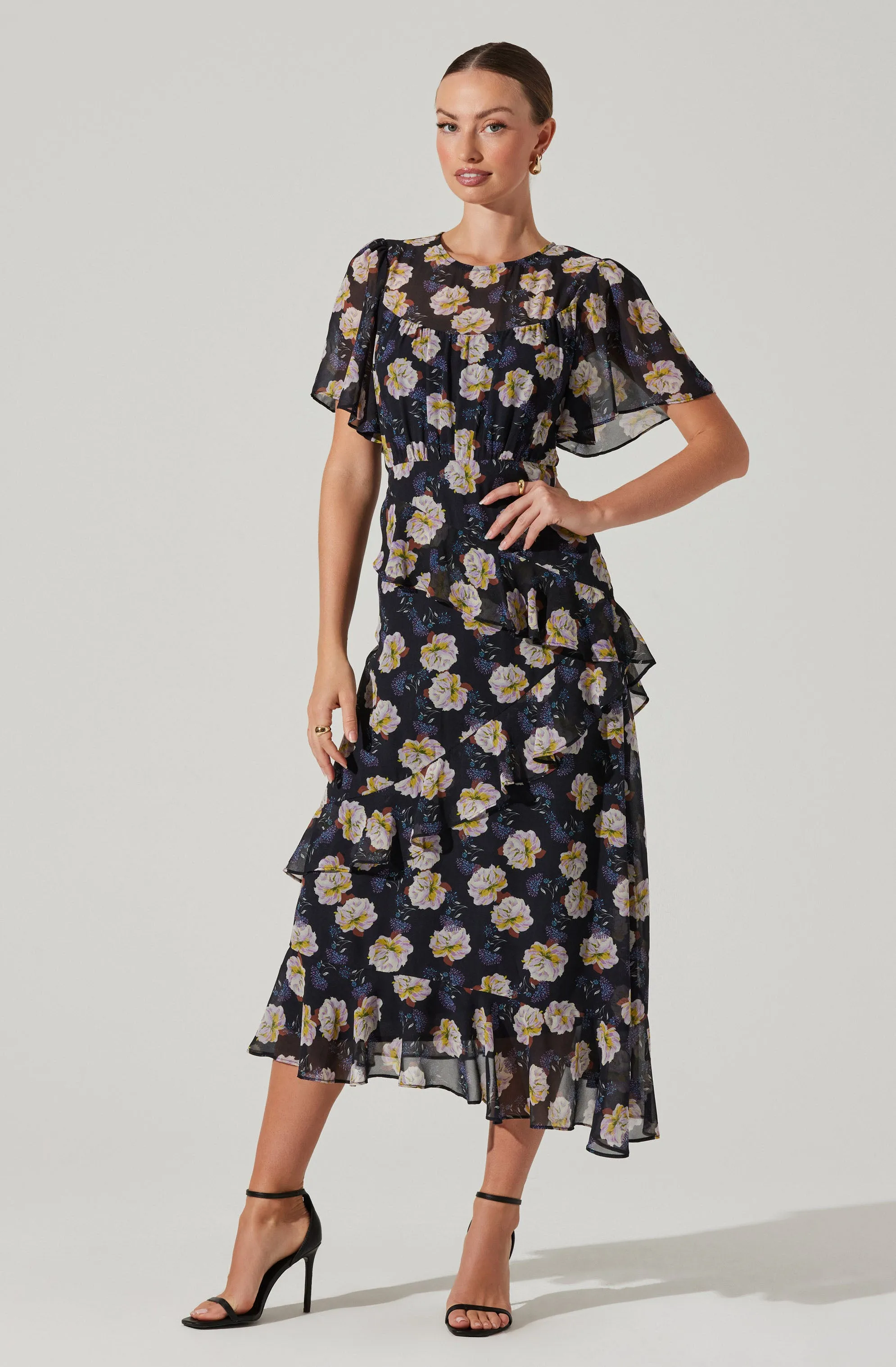 Floramae Floral Midi Dress sold by Astr product image thumbnail 3