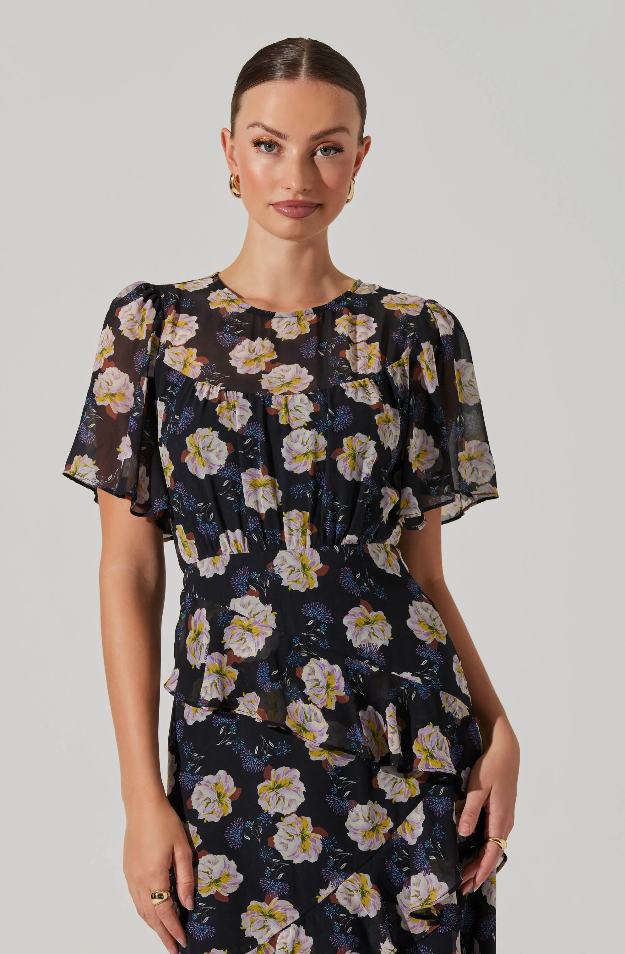 Floramae Floral Midi Dress sold by Astr product image thumbnail 5