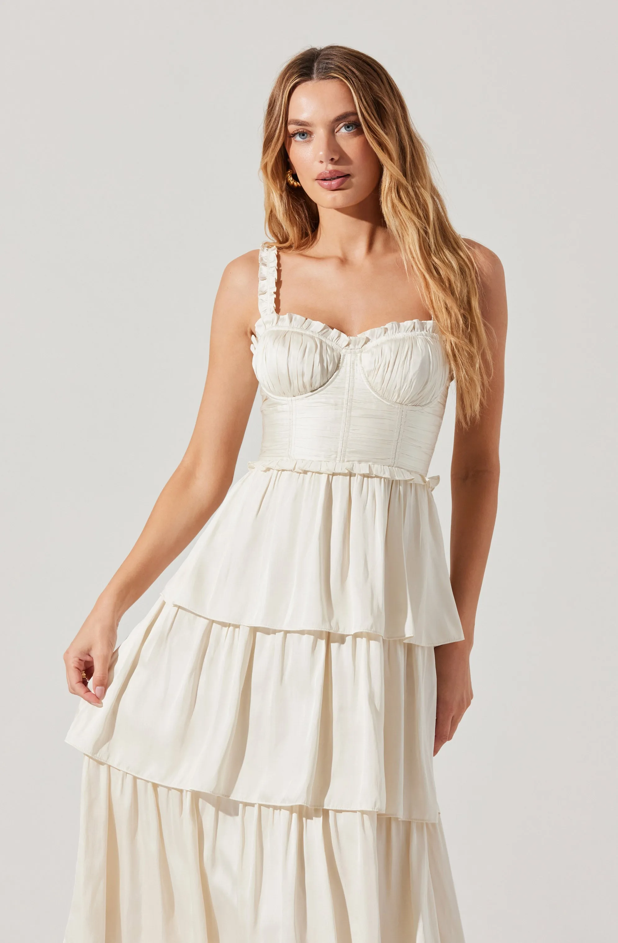 Tempany Tiered Bustier Maxi Dress sold by Astr product image thumbnail 2