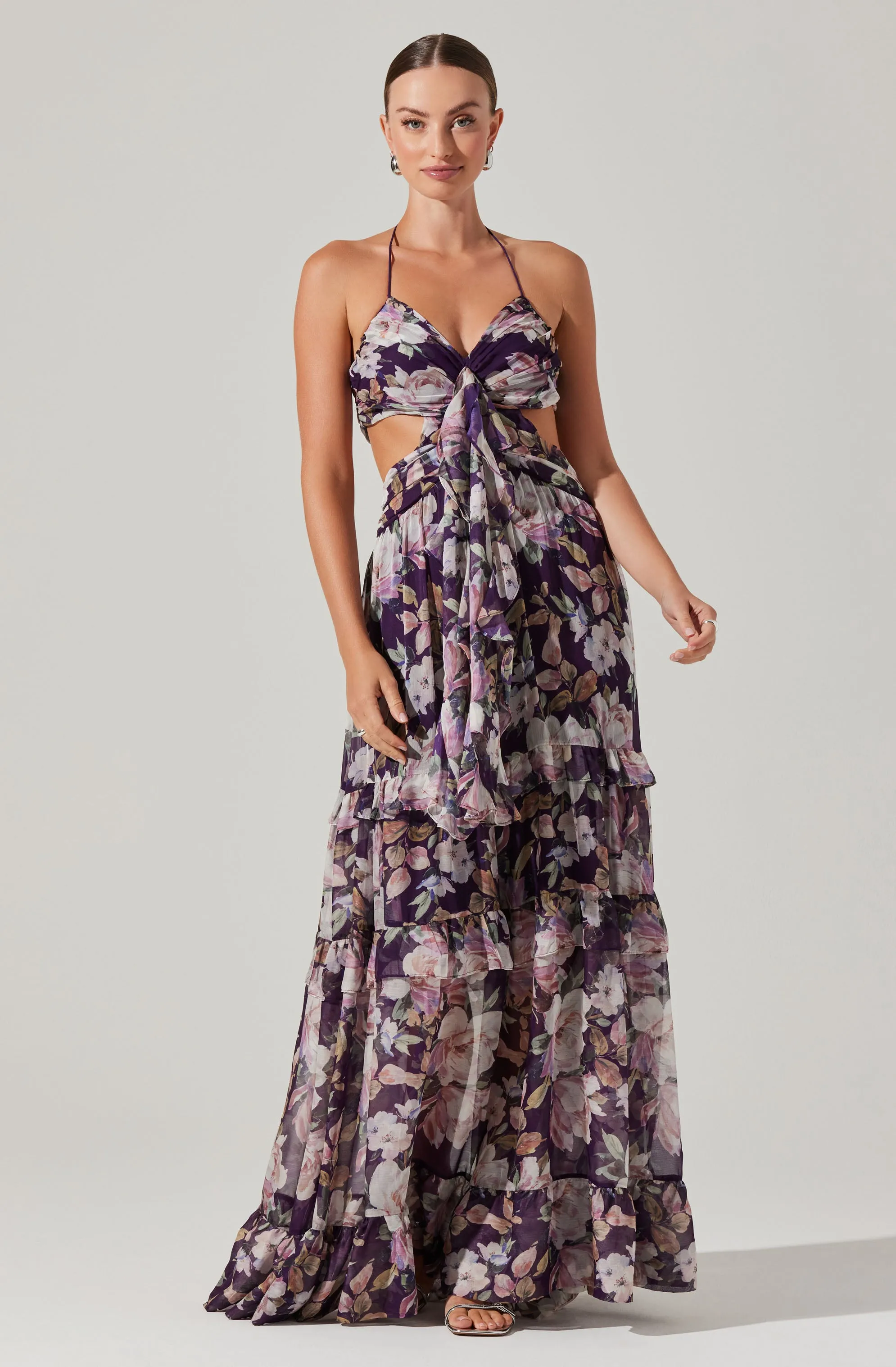 Kitsune Floral Maxi Dress sold by Astr