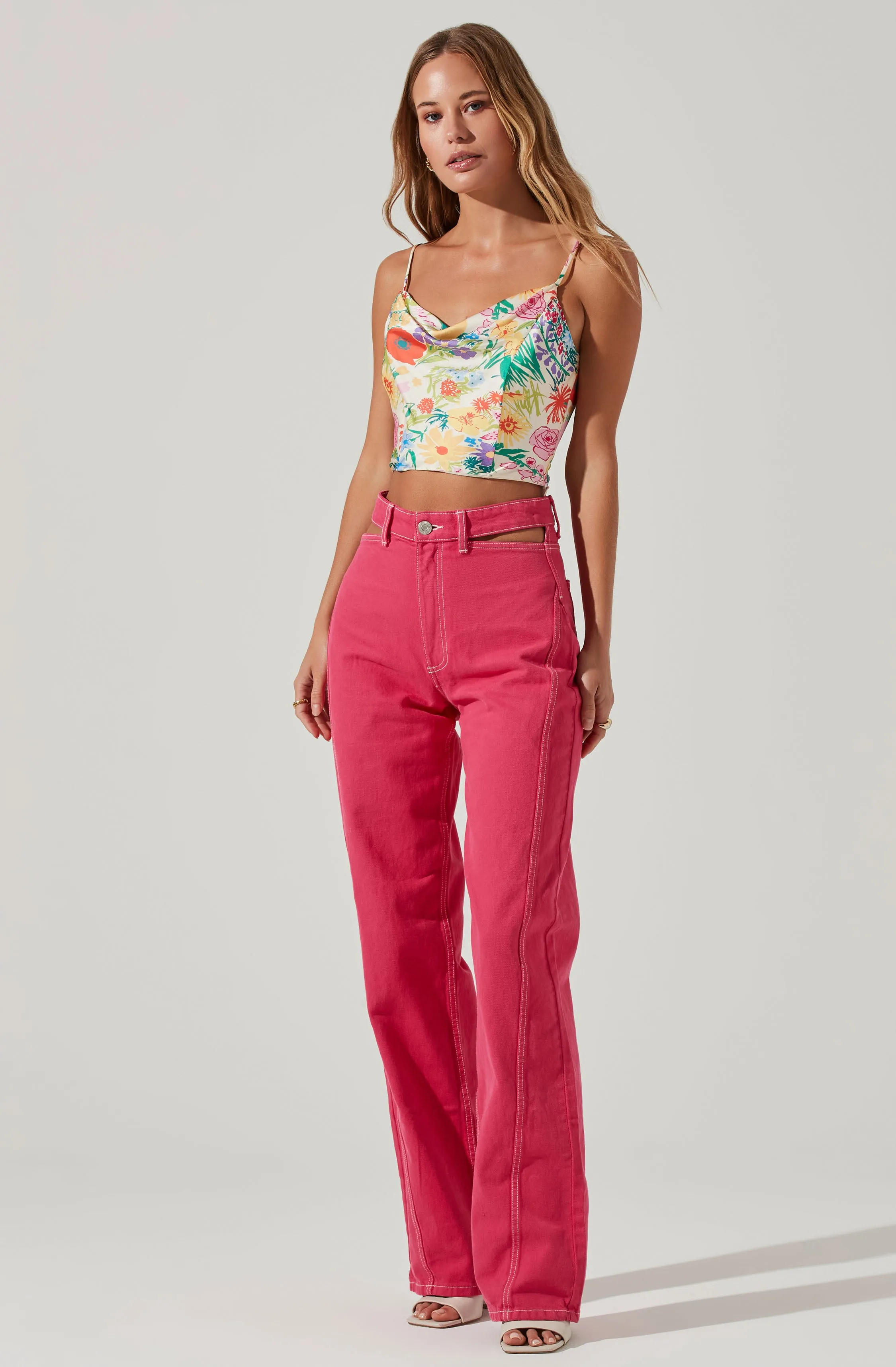 Ellery Floral Crop Top sold by Astr product image thumbnail 2