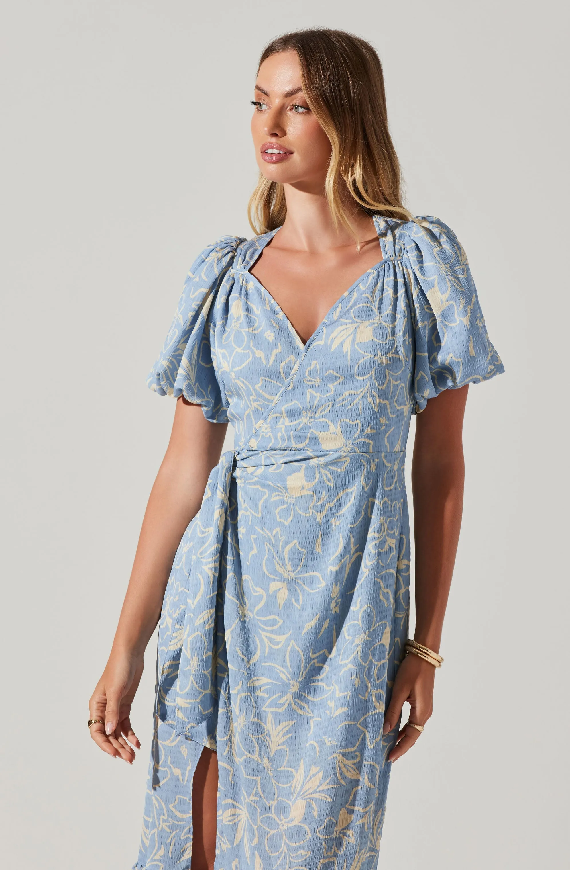 Modena Floral Midi Dress sold by Astr product image thumbnail 4