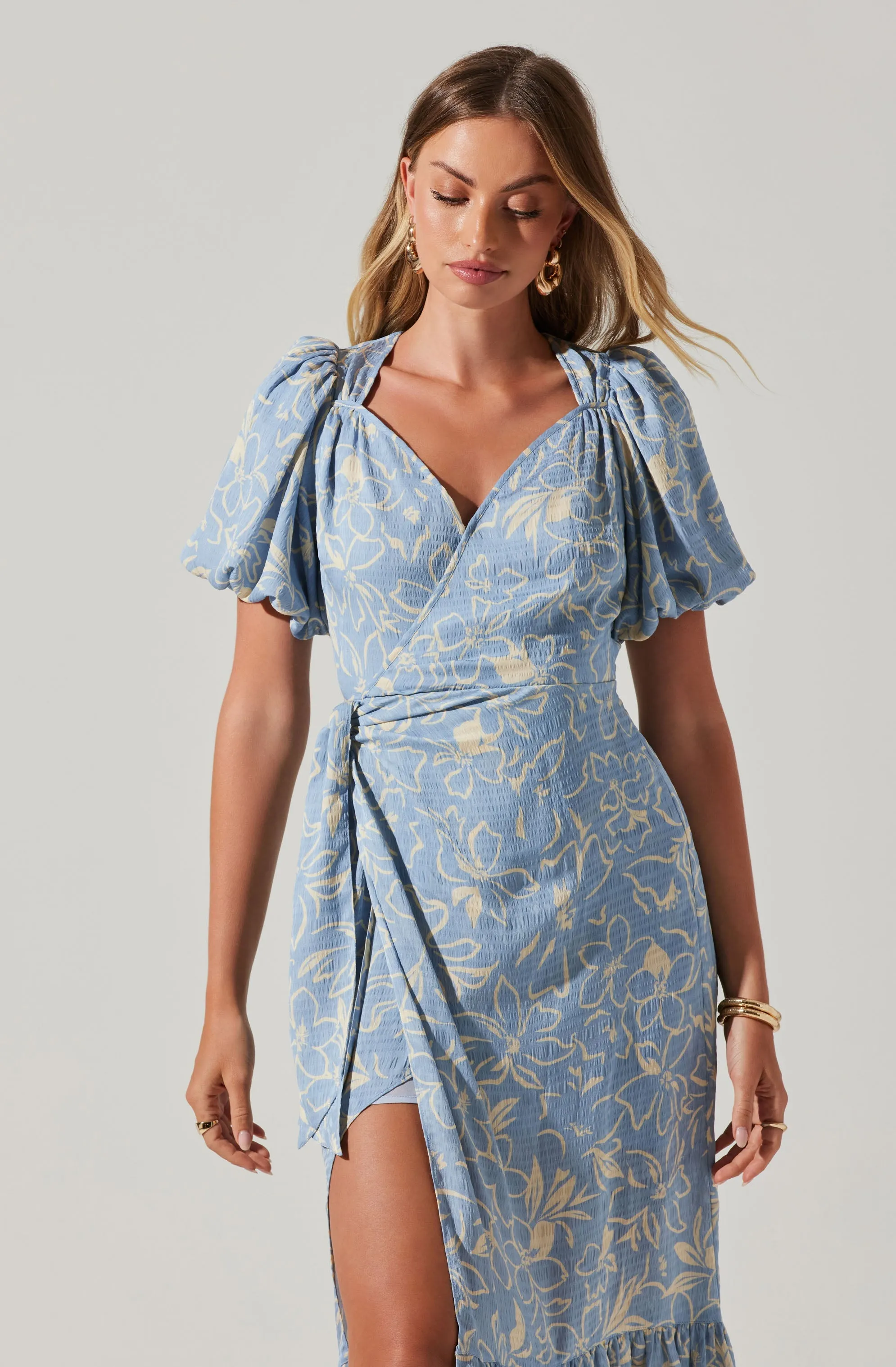Modena Floral Midi Dress sold by Astr product image thumbnail 2