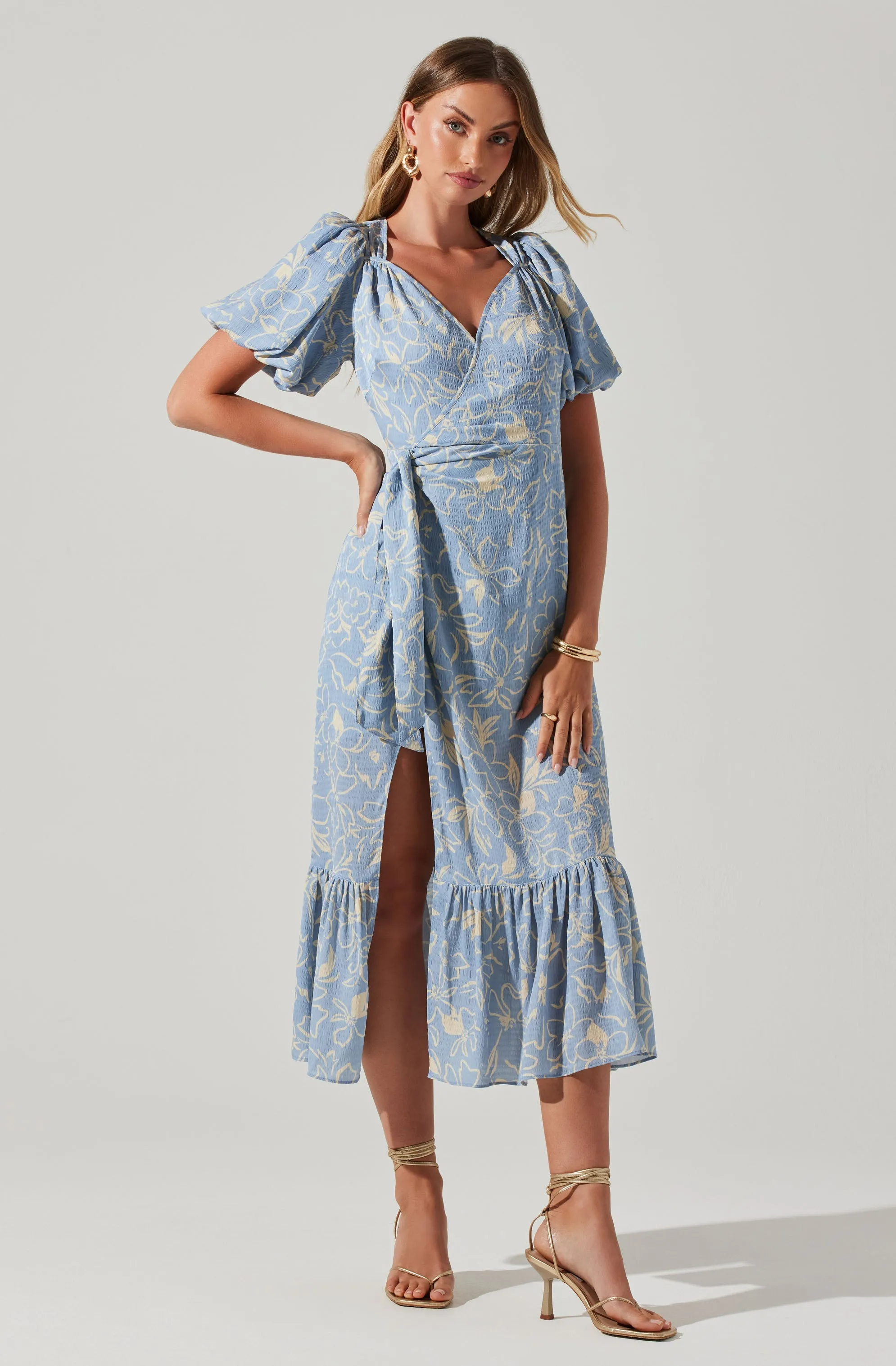 Modena Floral Midi Dress sold by Astr product image thumbnail 3