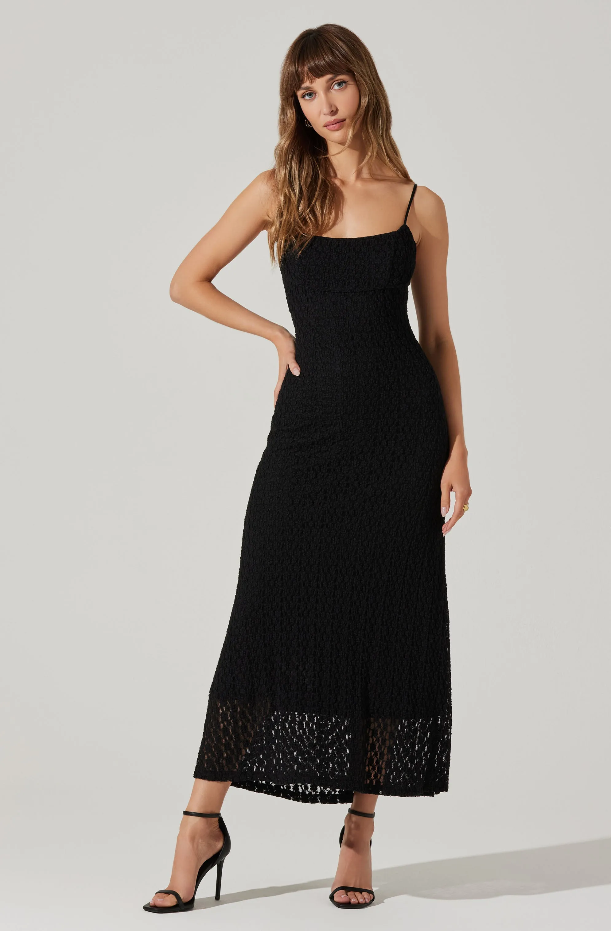 Renaisse Textured Maxi Dress sold by Astr product image thumbnail 5