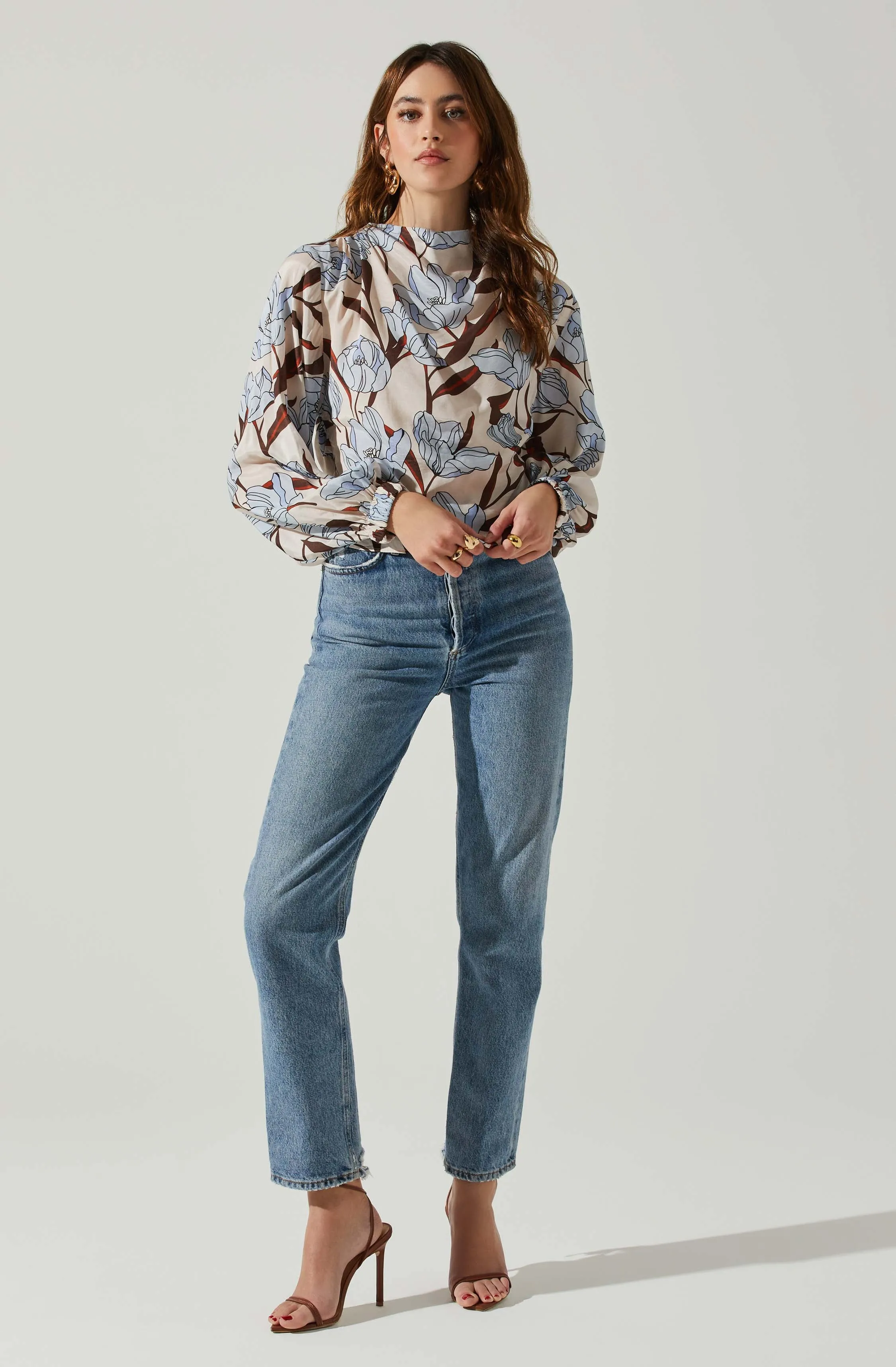 Veronica Floral Cutout Top sold by Astr product image thumbnail 4
