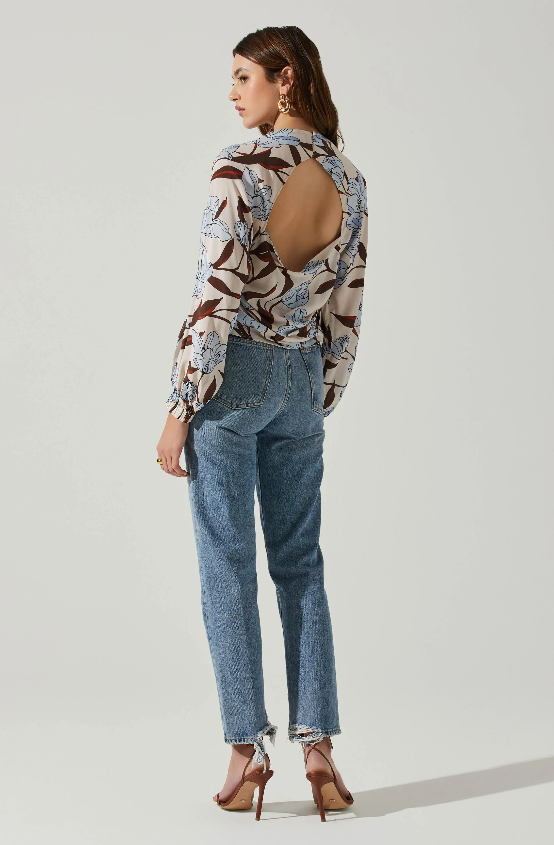 Veronica Floral Cutout Top sold by Astr product image thumbnail 5