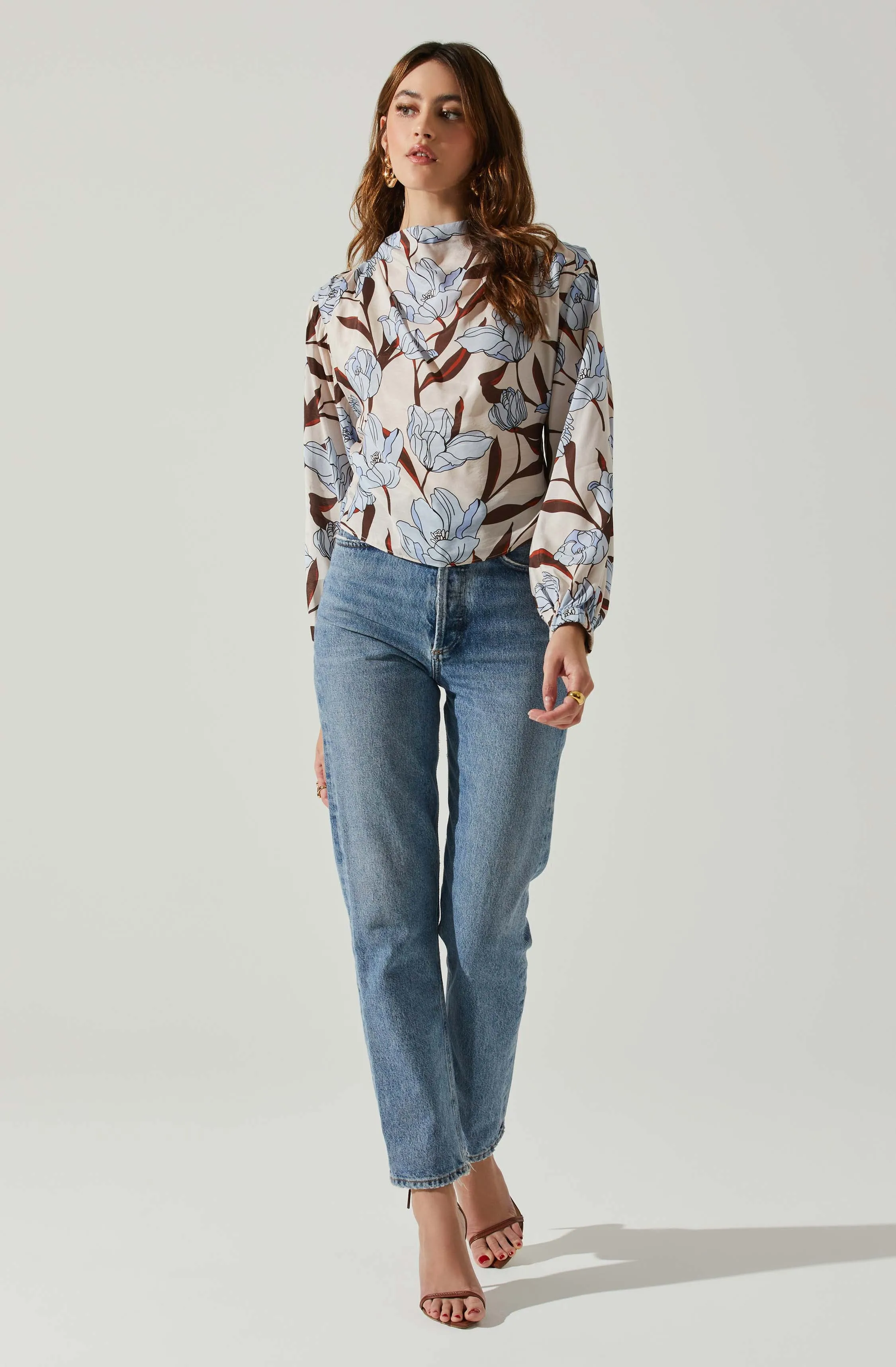Veronica Floral Cutout Top sold by Astr product image thumbnail 2