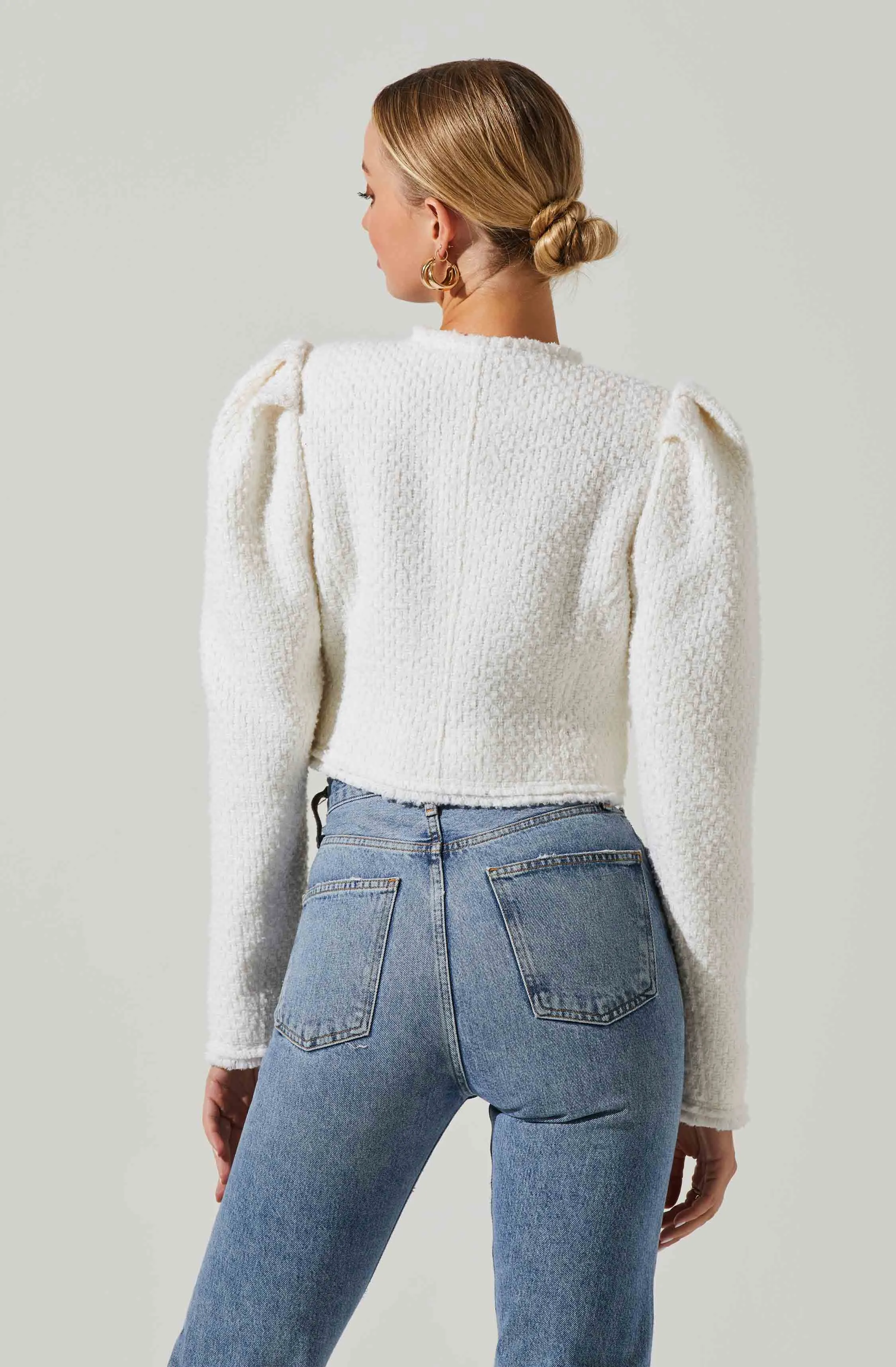 Madrigal Cropped Tweed Jacket sold by Astr product image thumbnail 5