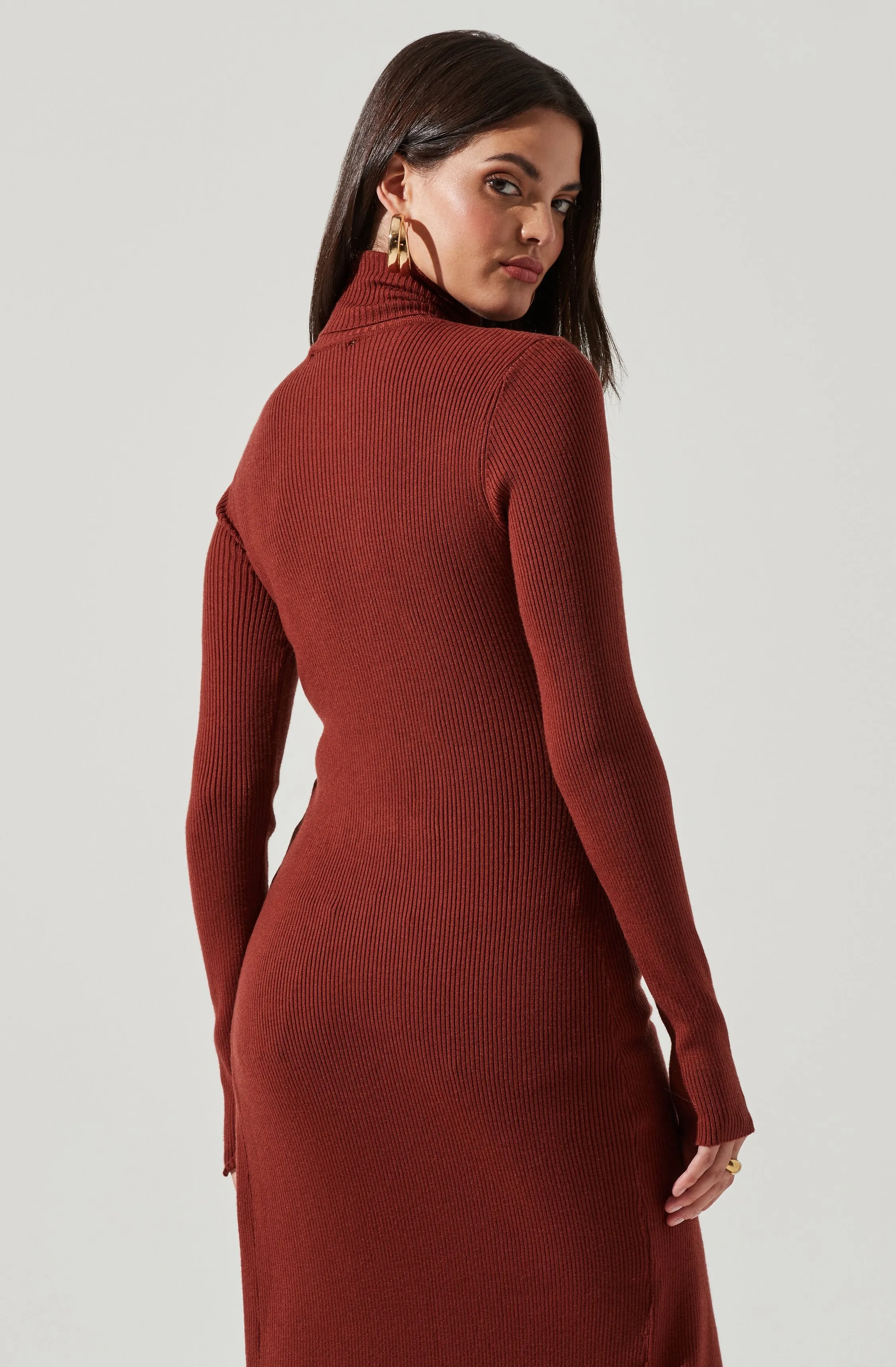 Hi Slit Turtleneck Sweater sold by Astr product image thumbnail 2