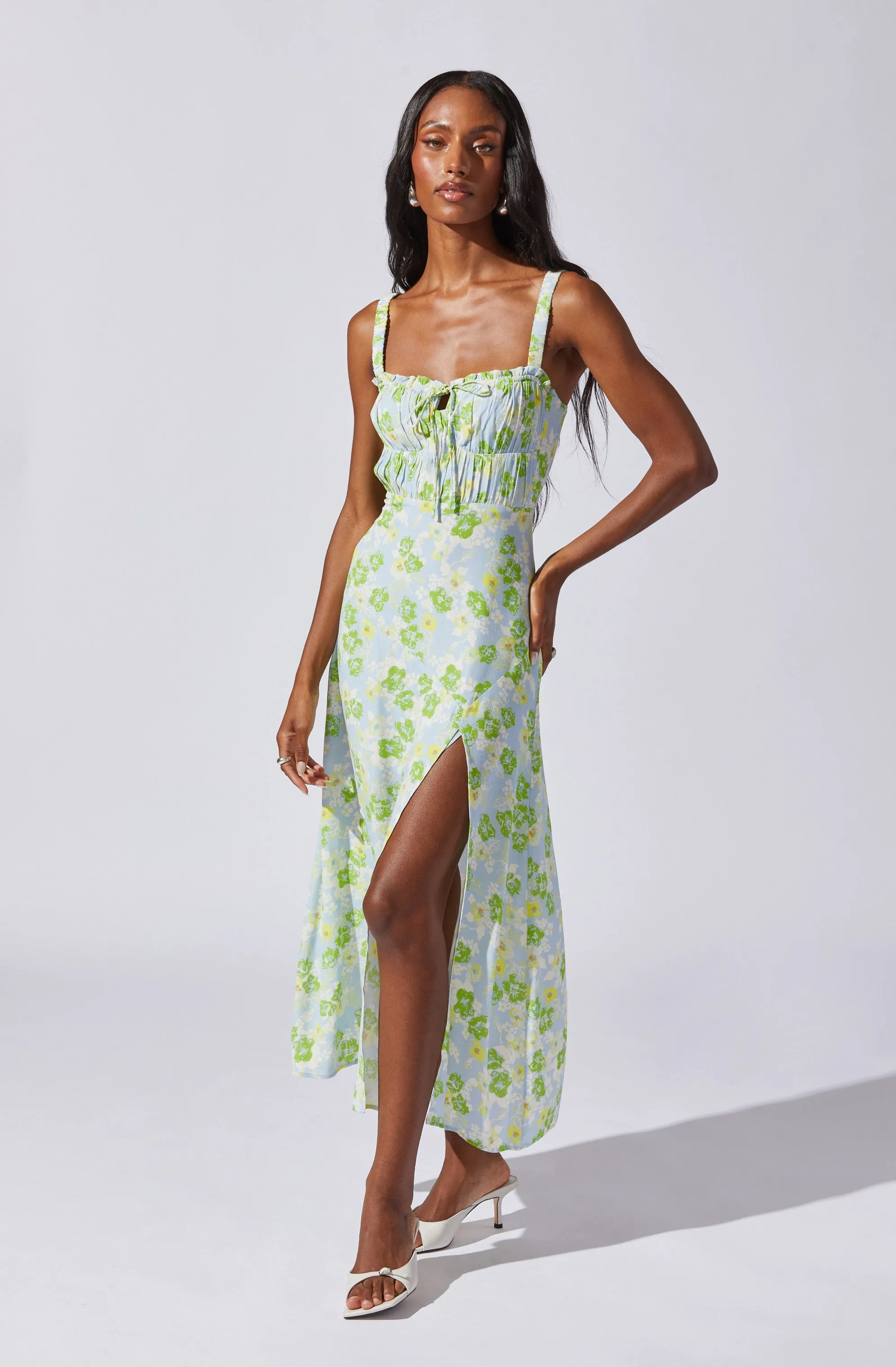 Elsie Floral Midi Dress sold by Astr