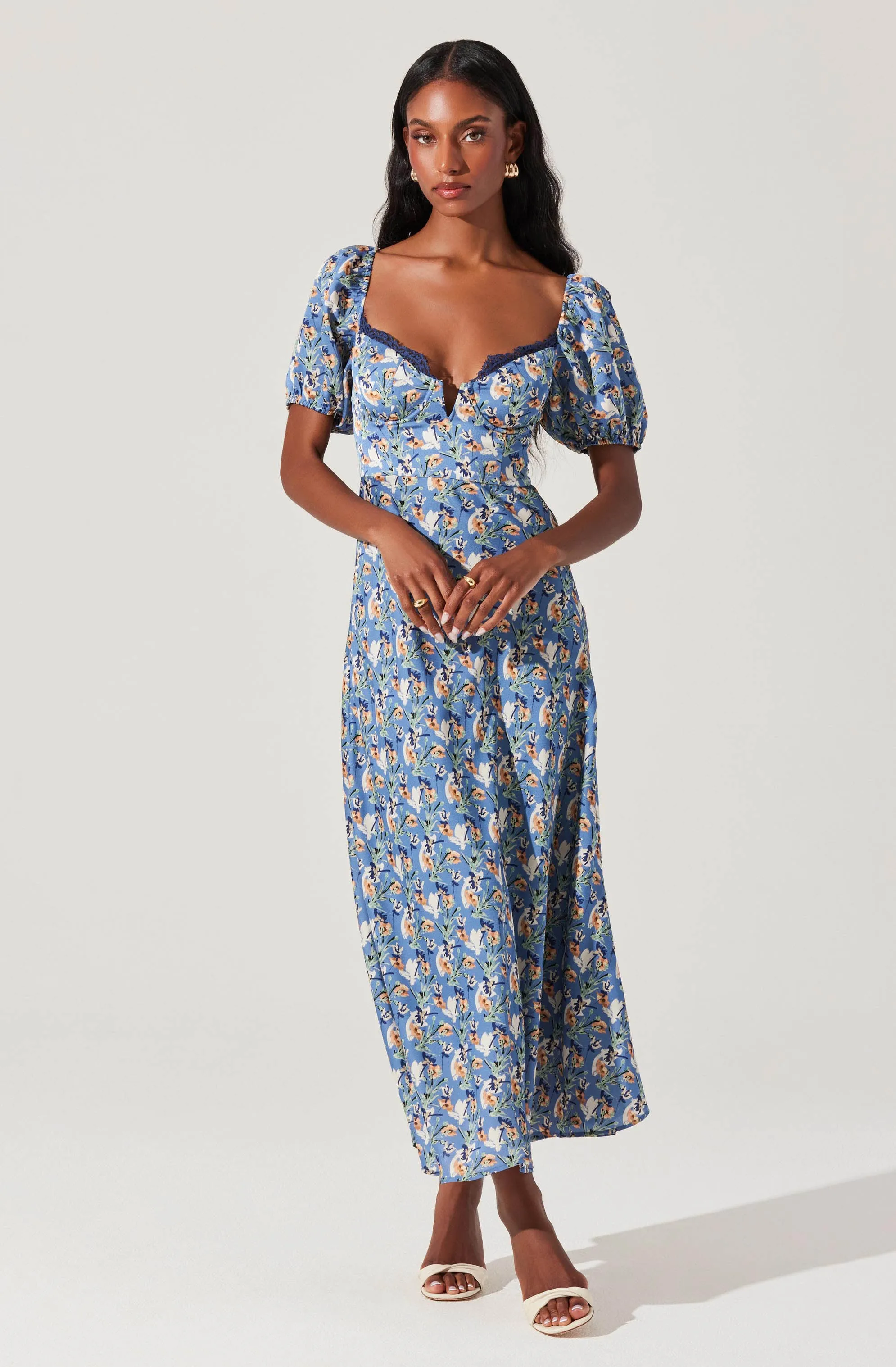 Sylvie Floral Bustier Maxi Dress sold by Astr product image thumbnail 3