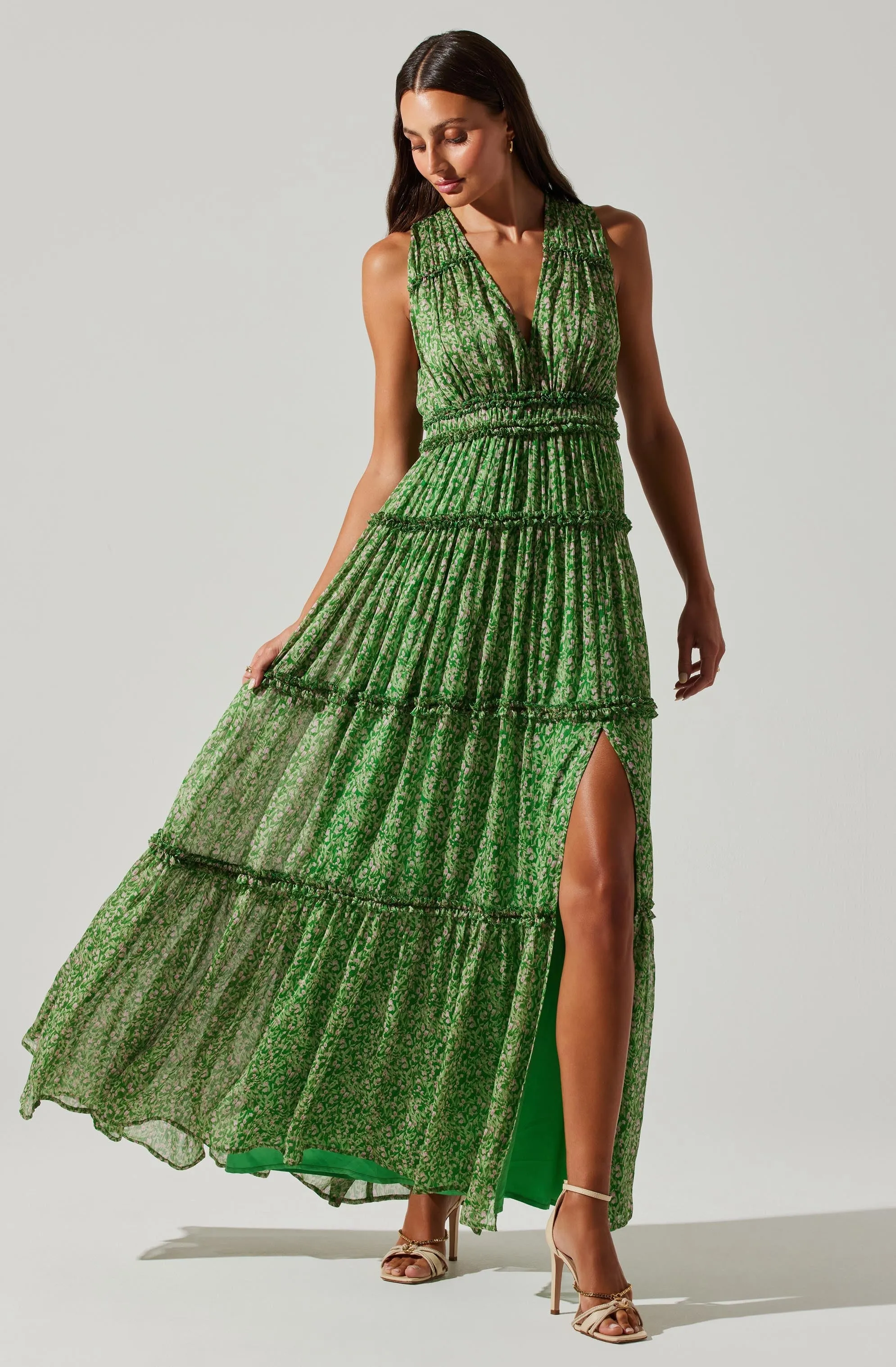 Edessa Tiered Ruffle Maxi Dress sold by Astr product image thumbnail 3