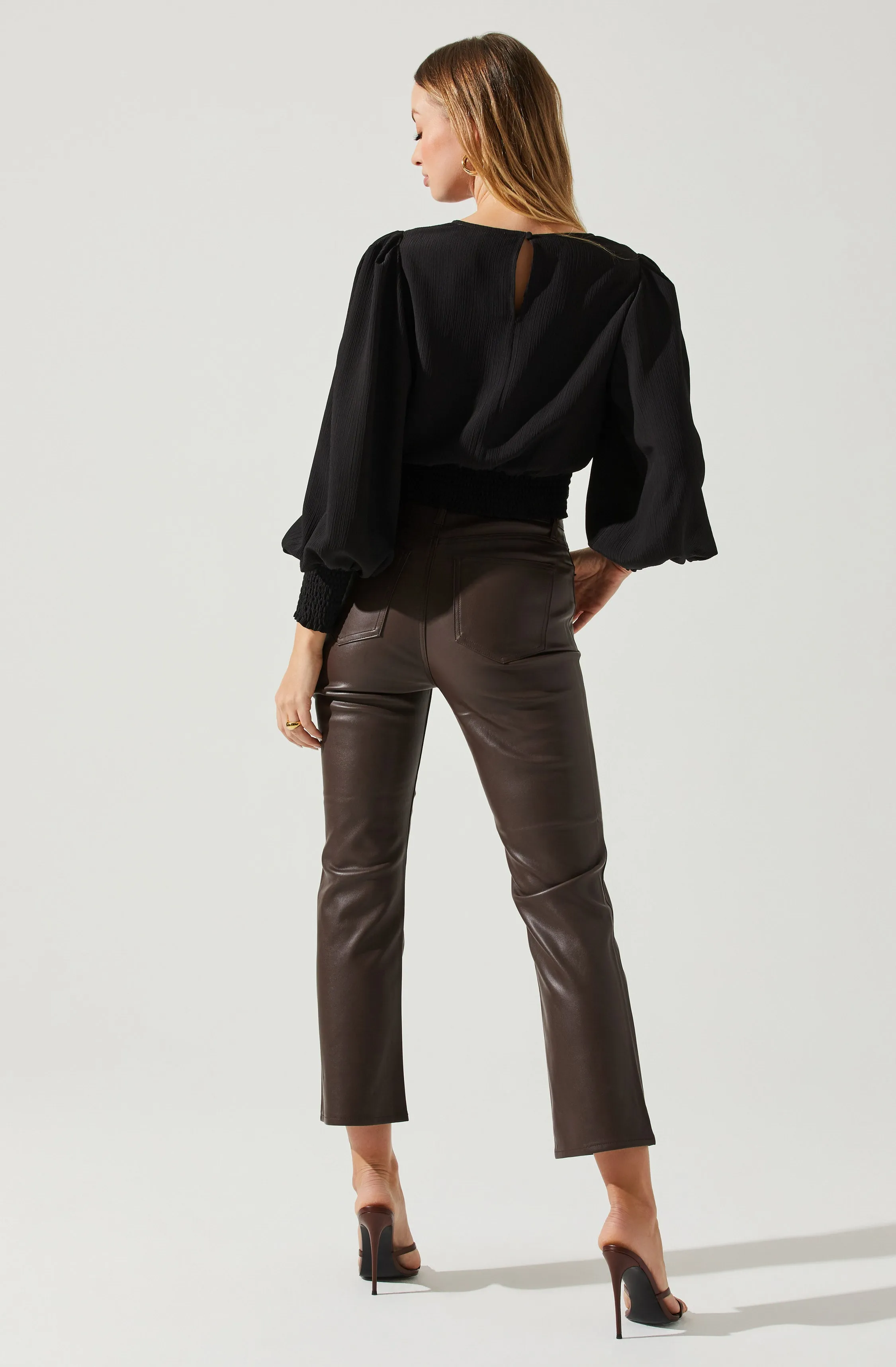 Wrenley Twist Front Puff Sleeve Top sold by Astr product image thumbnail 5