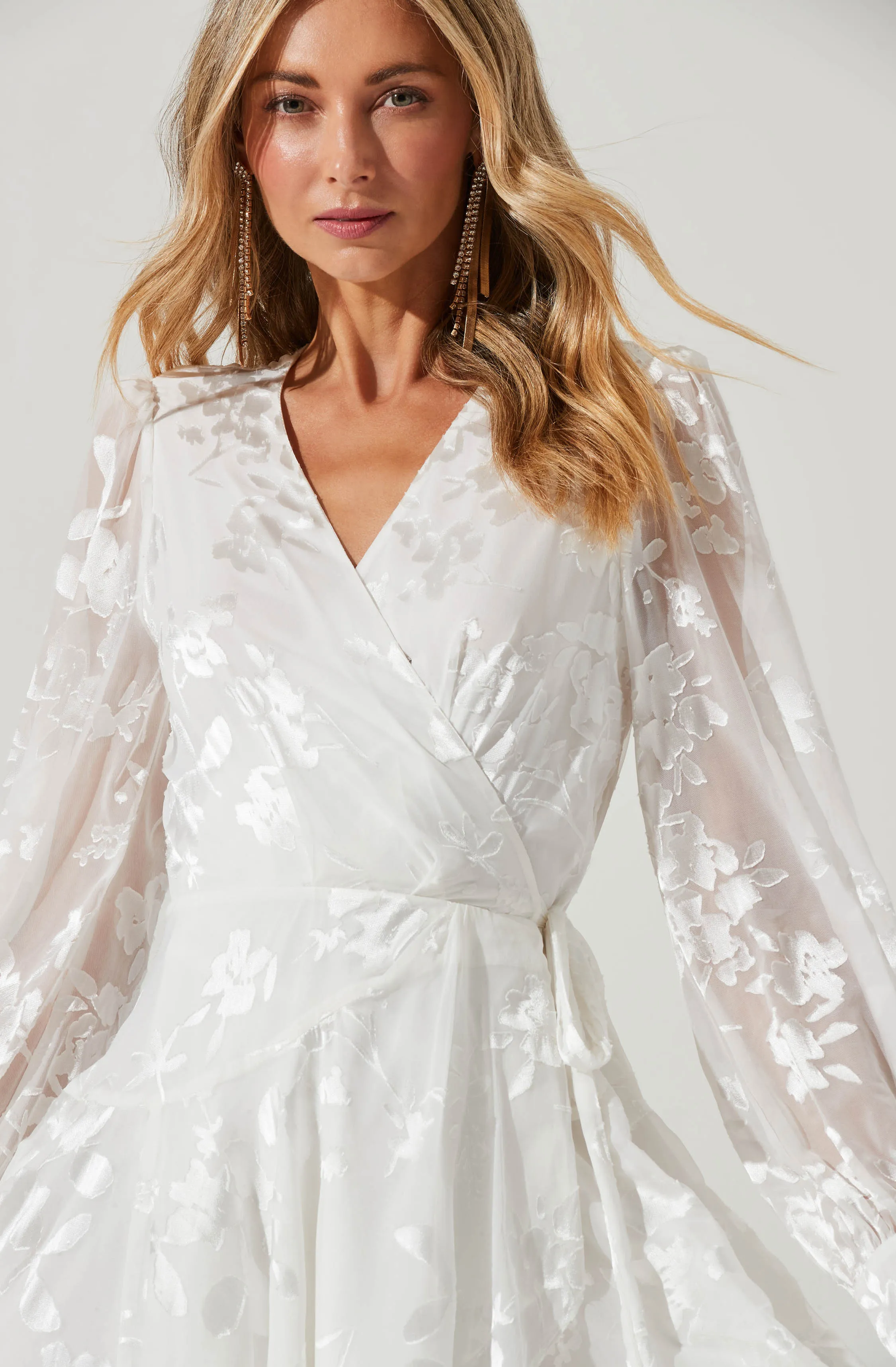 Aja Burnout Wrap Front Mini Dress sold by Astr product image thumbnail 2