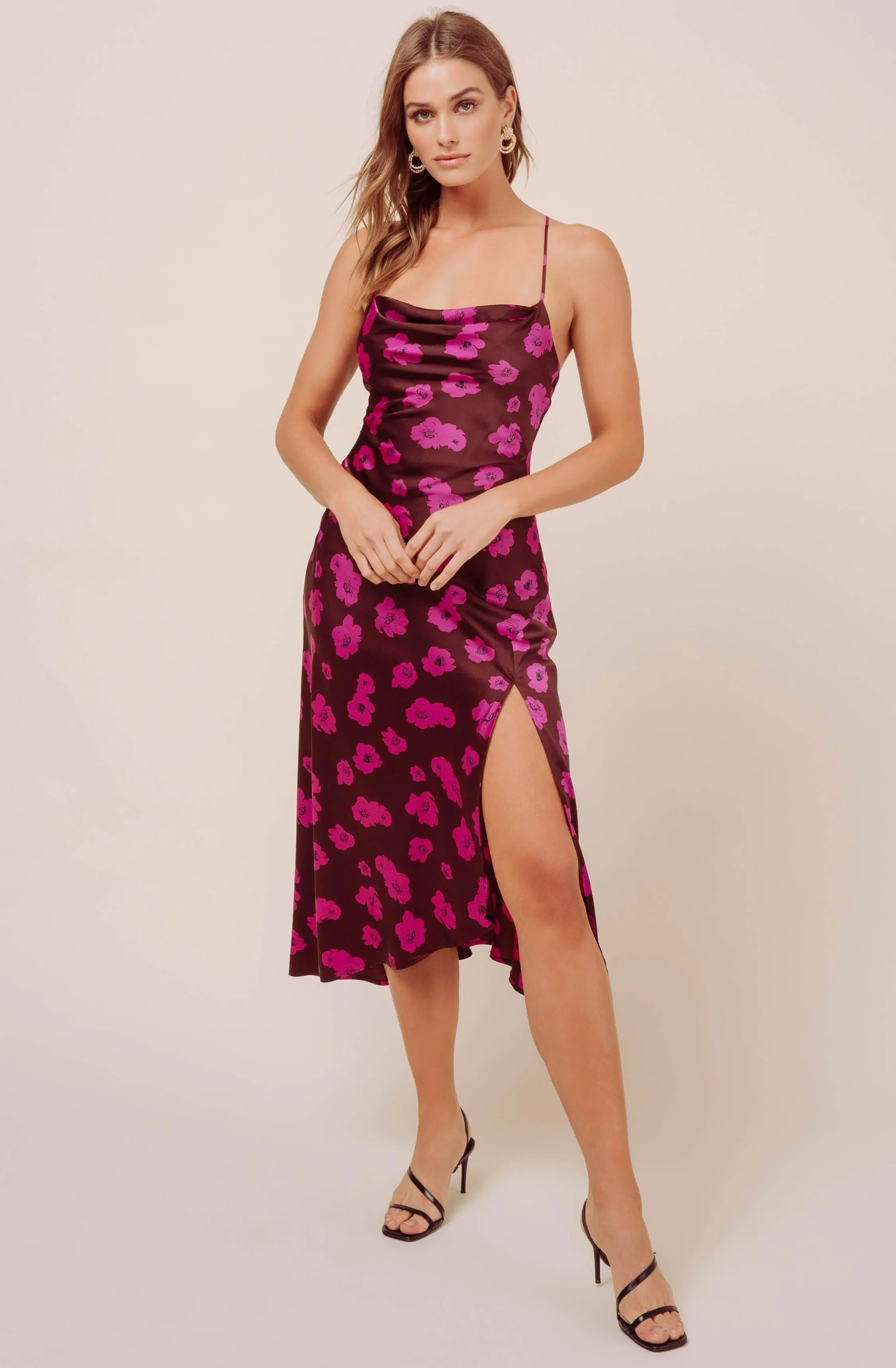 Gaia Floral Midi Dress sold by Astr product image thumbnail 4
