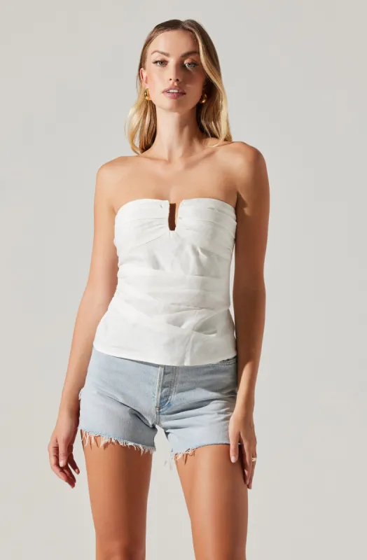 Dahlea Strapless Top sold by Astr