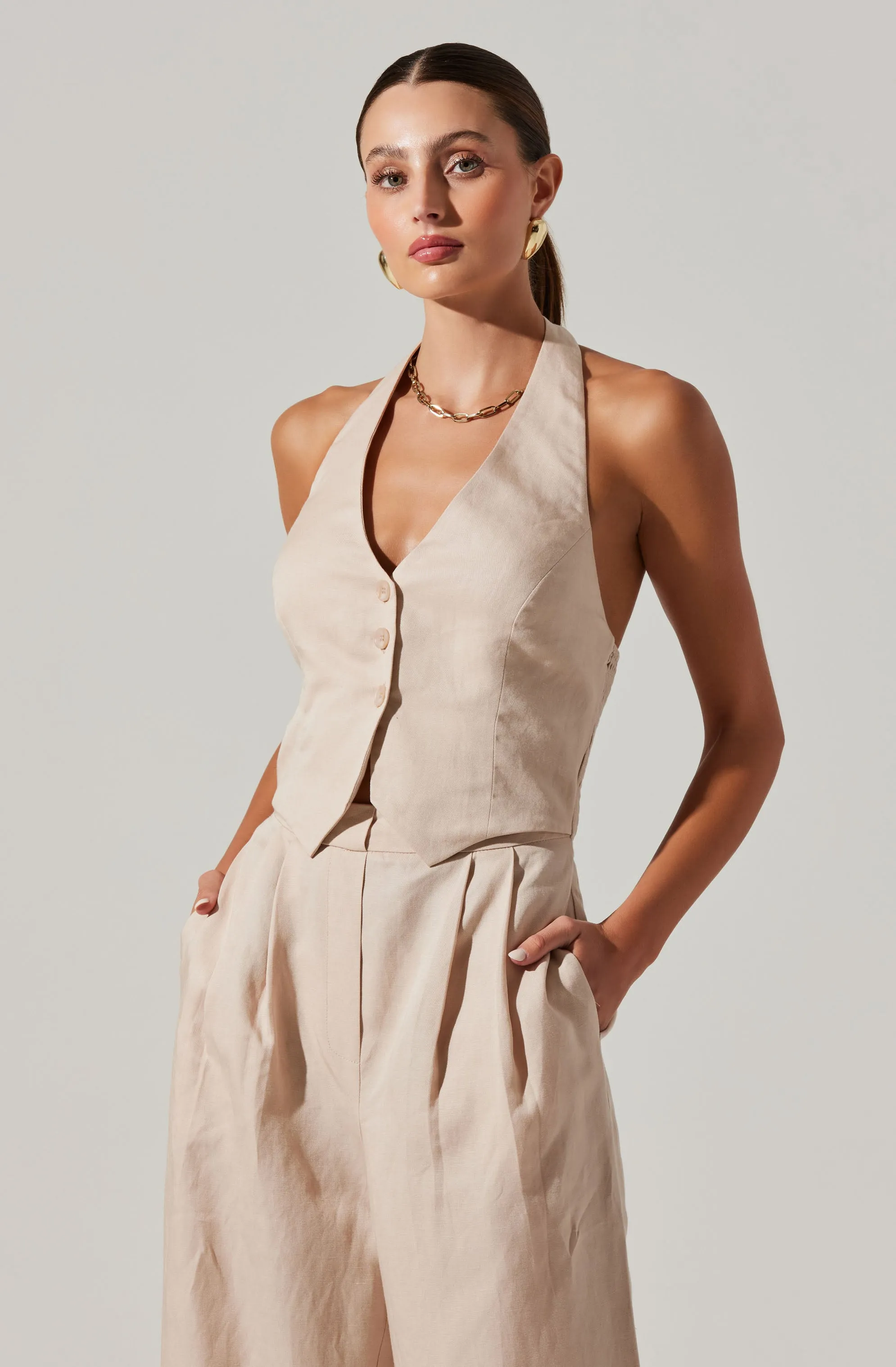 Tatum Halter Neck Jumpsuit sold by Astr product image thumbnail 4