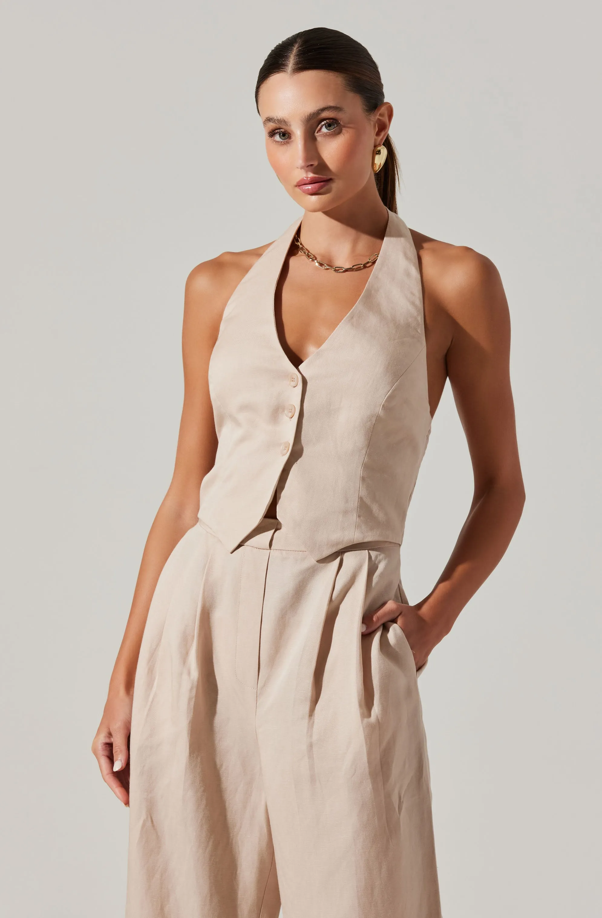 Tatum Halter Neck Jumpsuit sold by Astr product image thumbnail 2