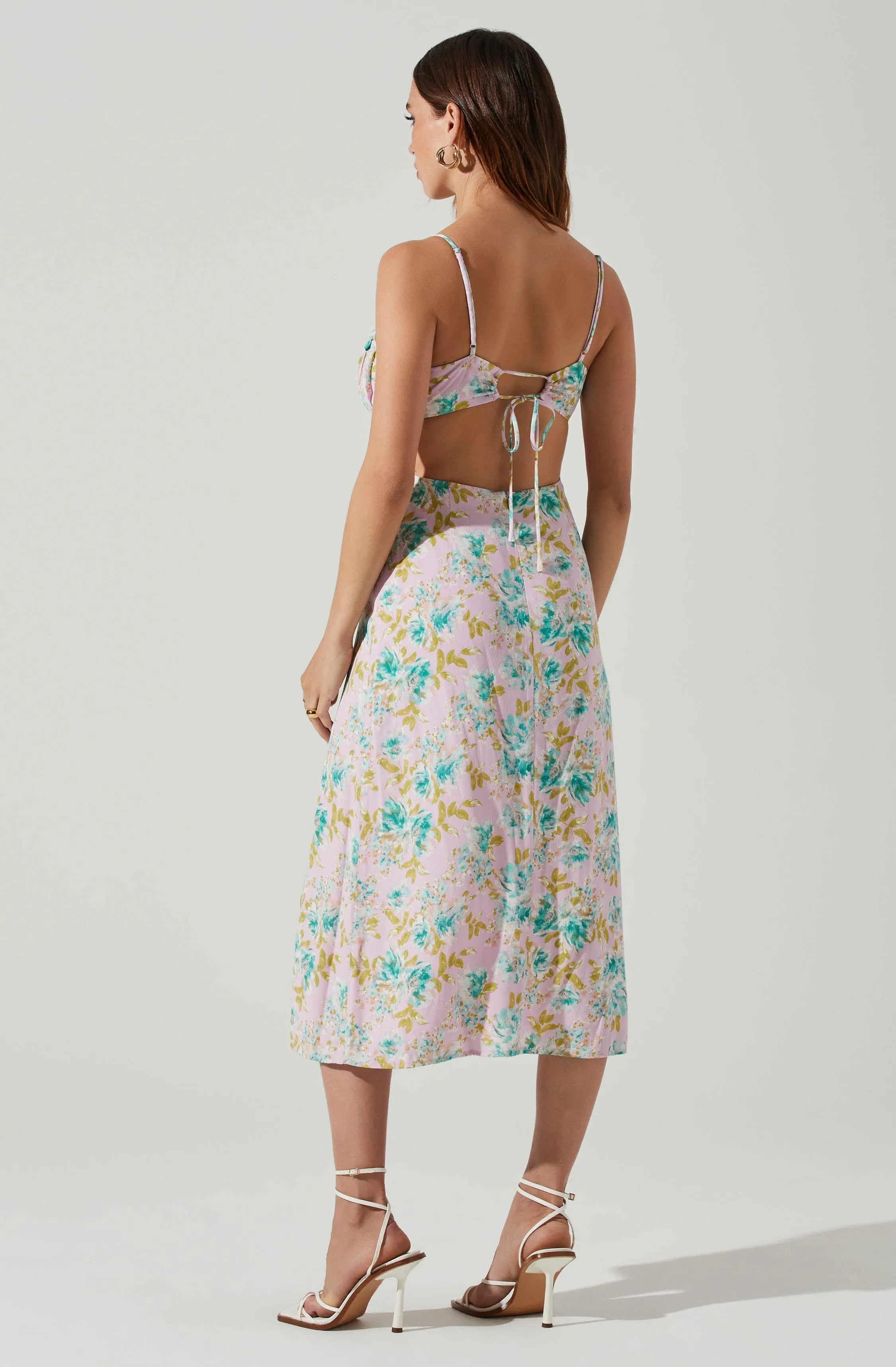Avalee Floral Cutout Midi Dress sold by Astr product image thumbnail 4
