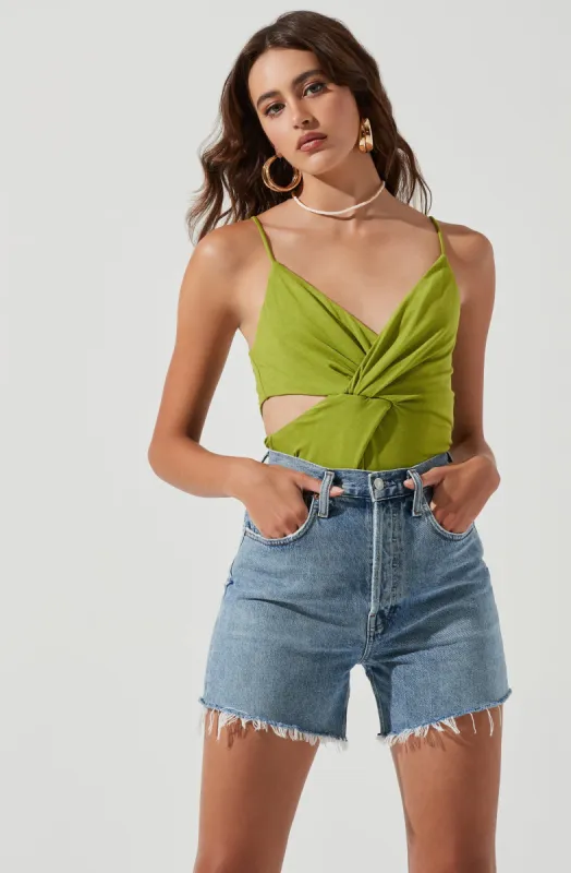 Beach Day Side Cutout Bodysuit sold by Astr
