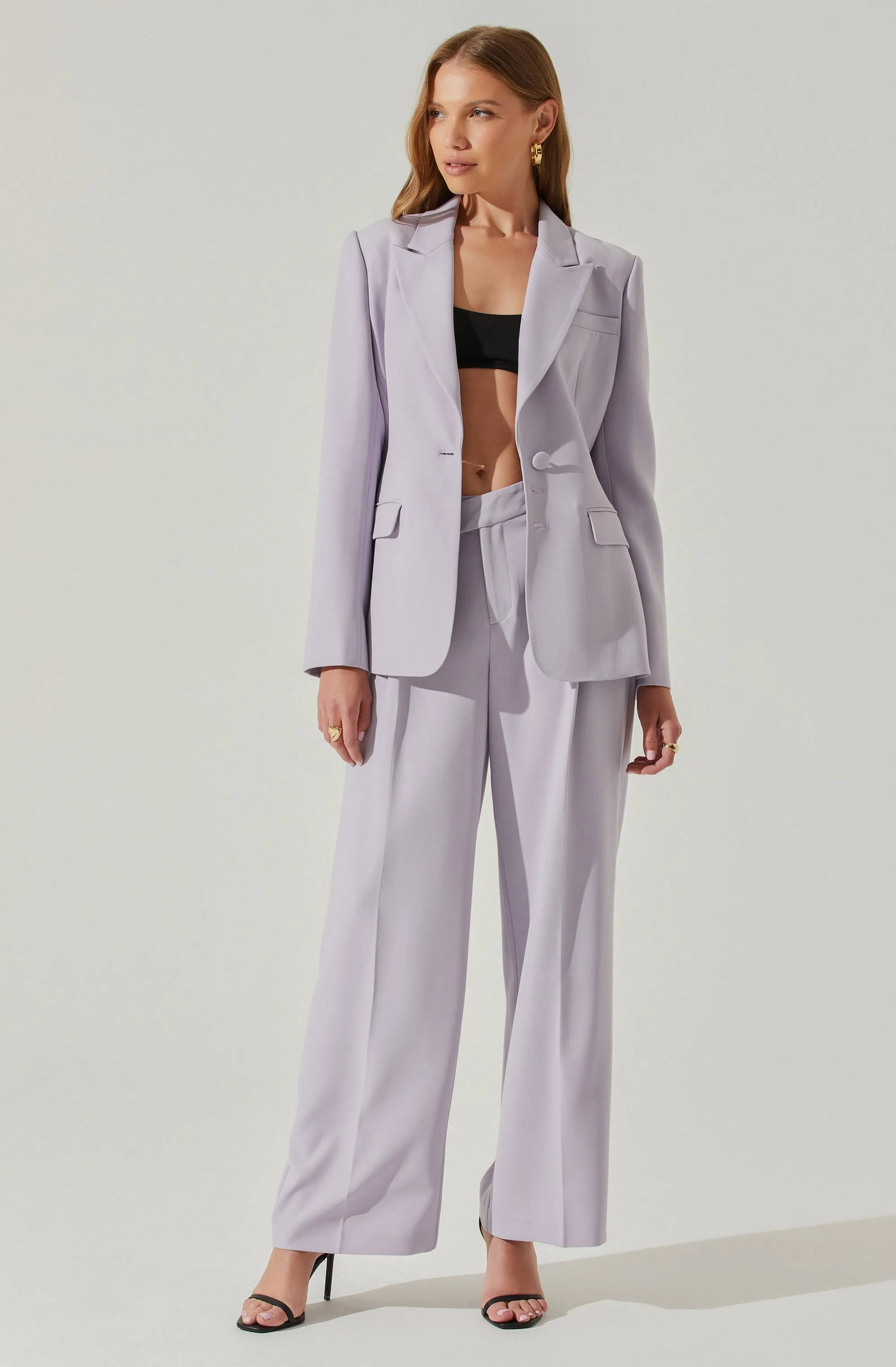 Rubina Criss-Cross Waist Wide Leg Pants sold by Astr