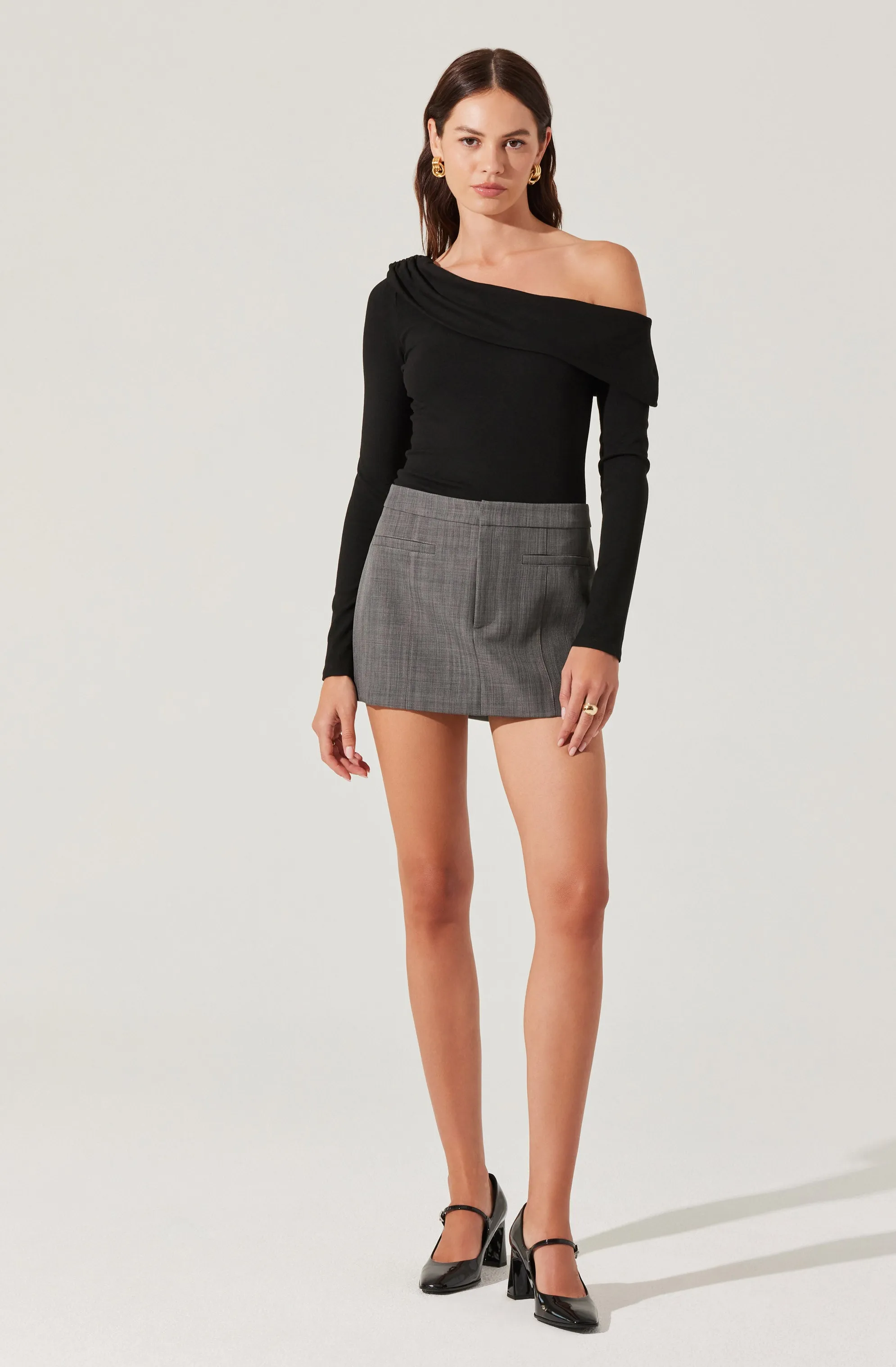 Draped Off Shoulder Top sold by Astr product image thumbnail 5