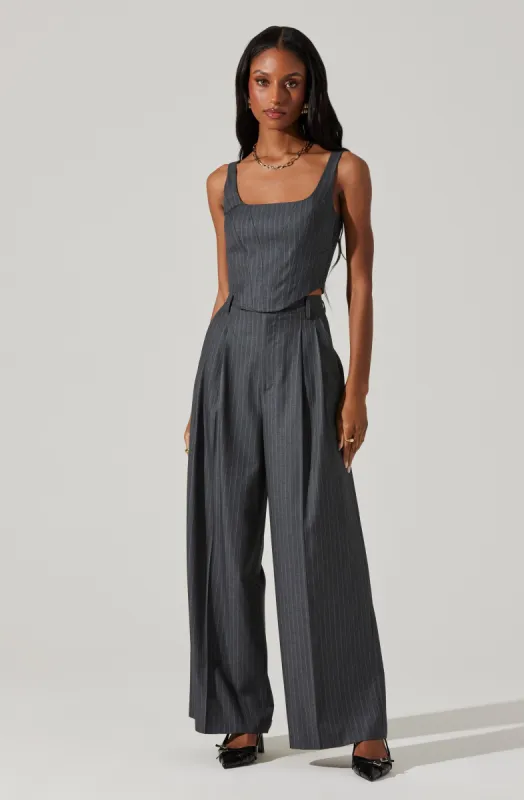 Milani Pinstripe Wide Leg Pants sold by Astr