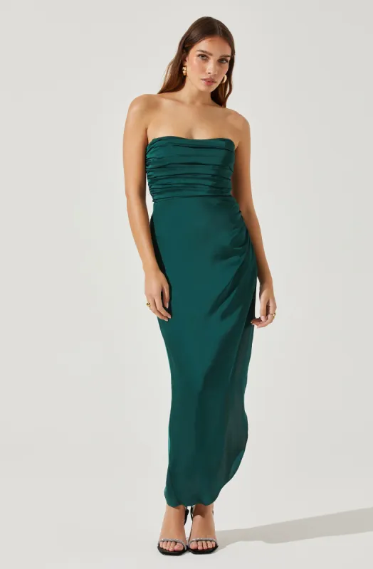 Hallie Strapless Maxi Dress sold by Astr