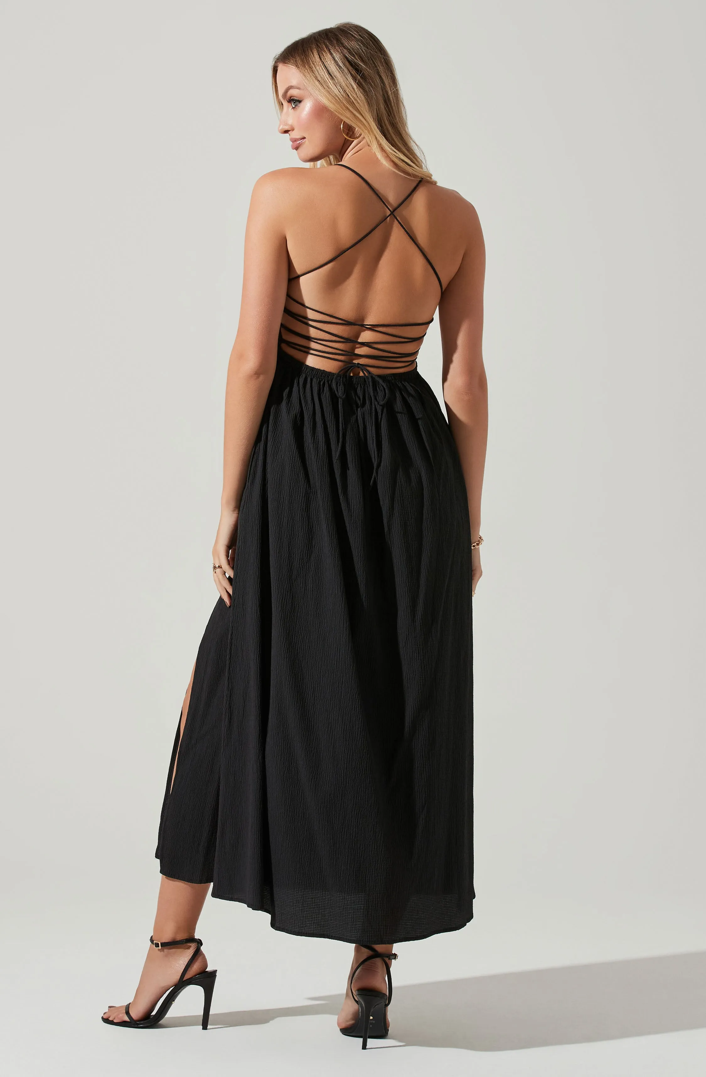 Stasia Smocked Midi Dress sold by Astr product image thumbnail 5