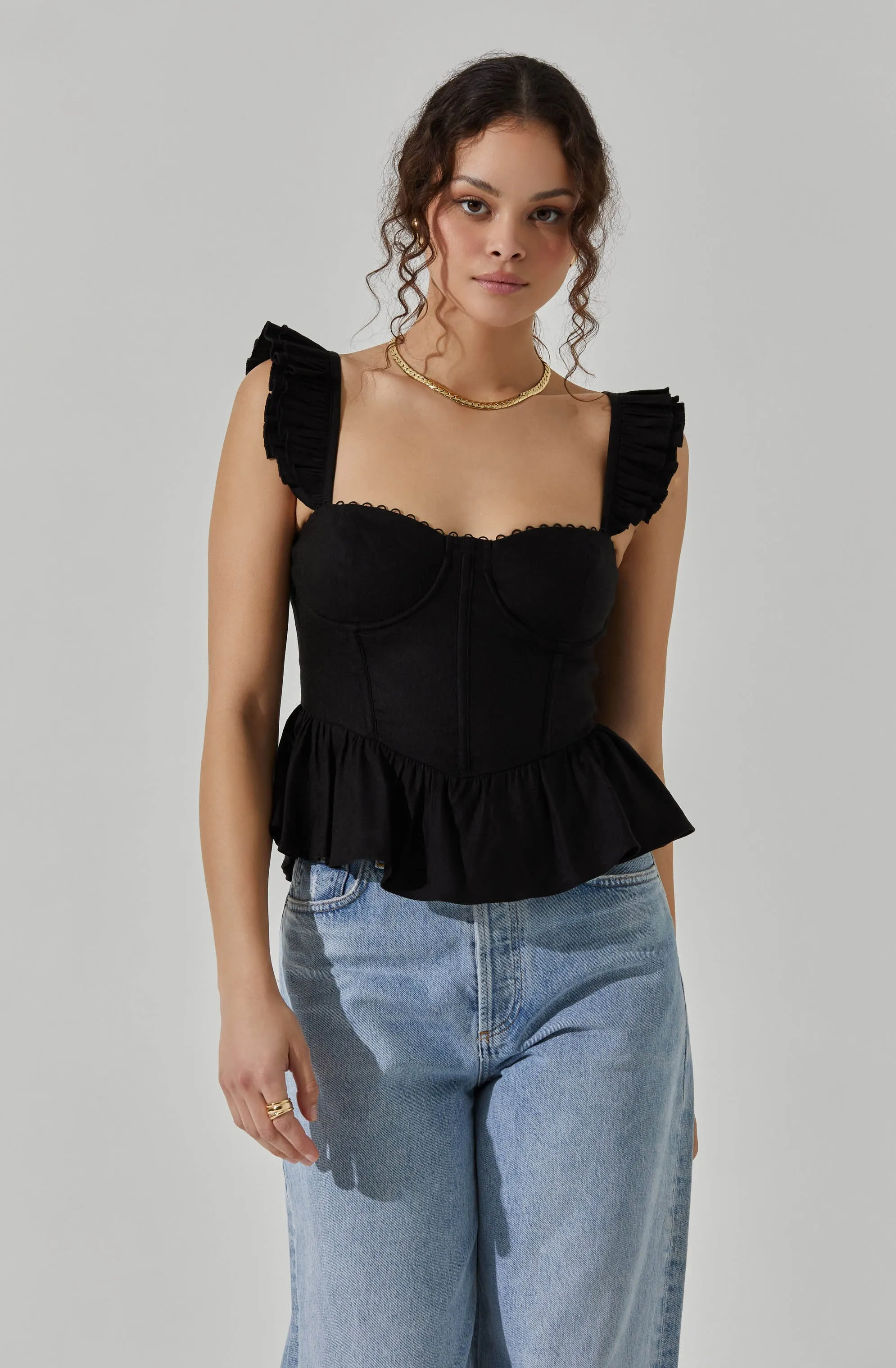 Baylin Peplum Top sold by Astr product image thumbnail 3