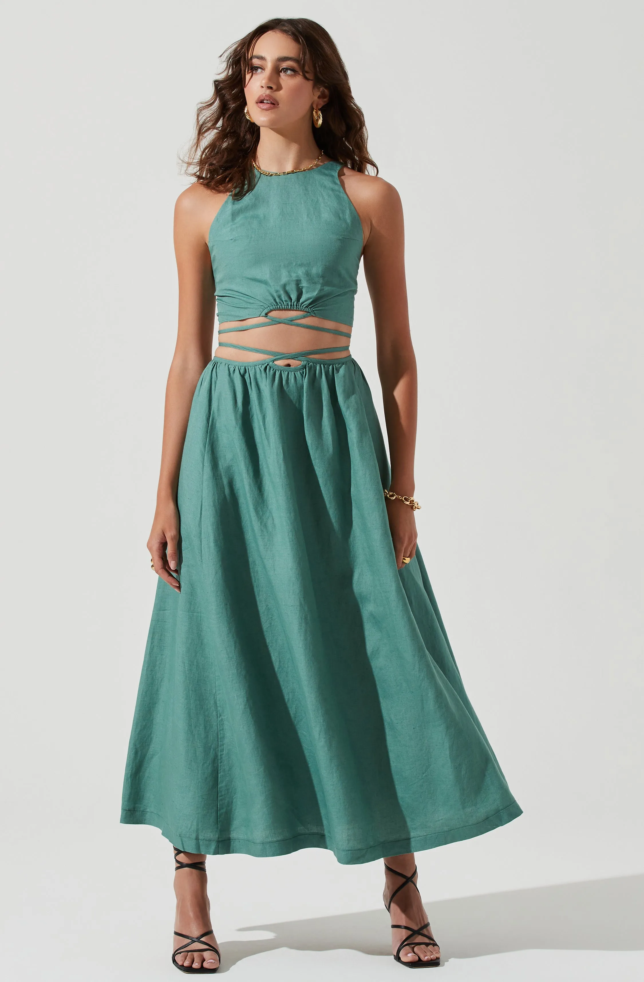 Divine Tie Waist Crop Top sold by Astr product image thumbnail 2