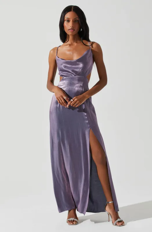 Shivani Open Back Maxi Dress made by Astr