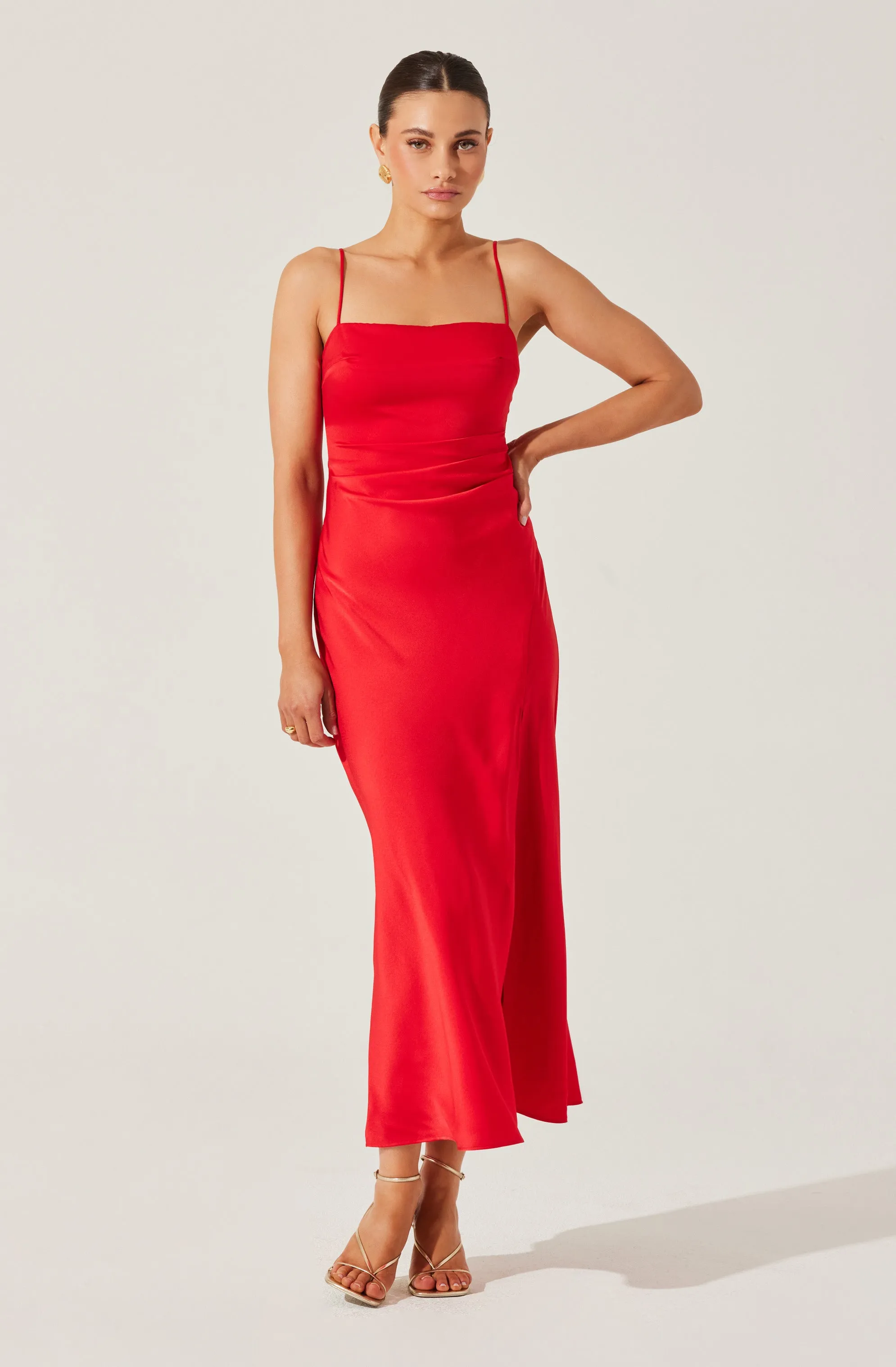 Satin Maxi Dress sold by Astr product image thumbnail 2