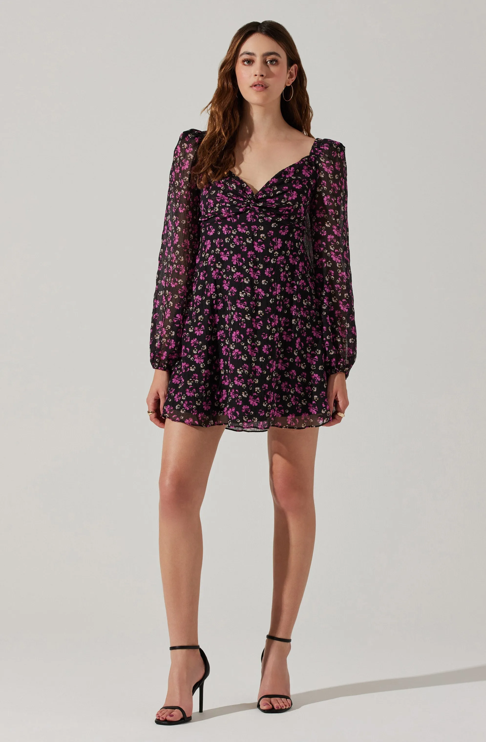 Long Sleeve A-line Mini Dress sold by Astr