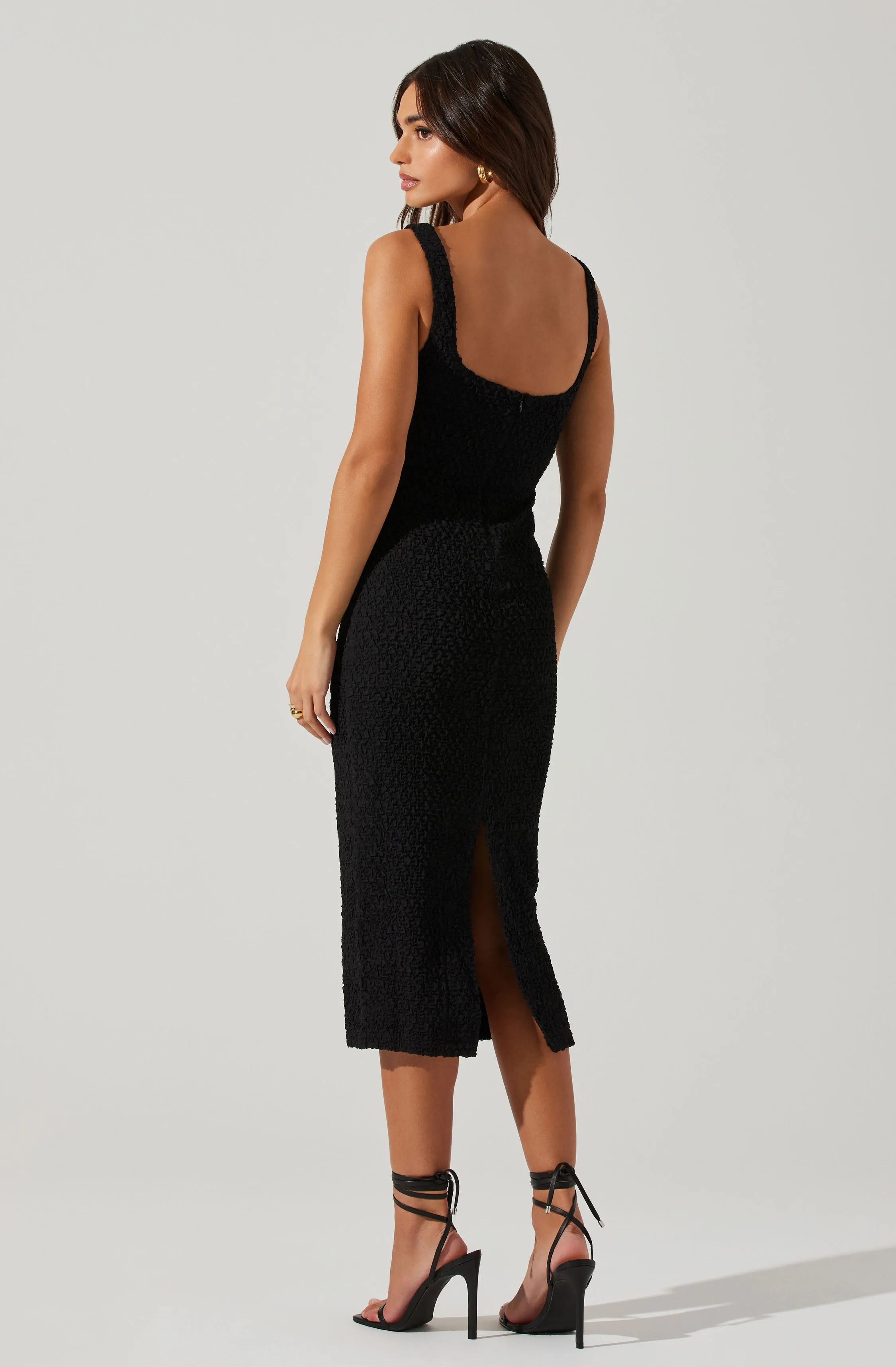 Crisanta Textured Midi Dress sold by Astr product image thumbnail 5