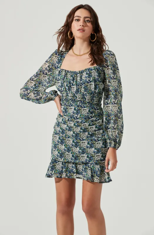 Smocked Waist Ruched Dress sold by Astr